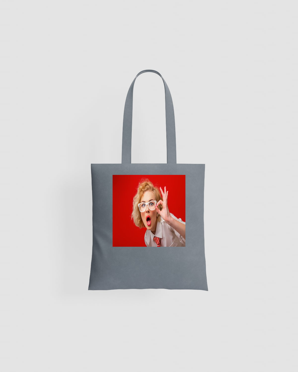 viper-89 Tote bag, customizable, 100% cotton, unisex, Grey viper-89 Tote bag, customizable, 100% cotton, unisex, Greyproduct image