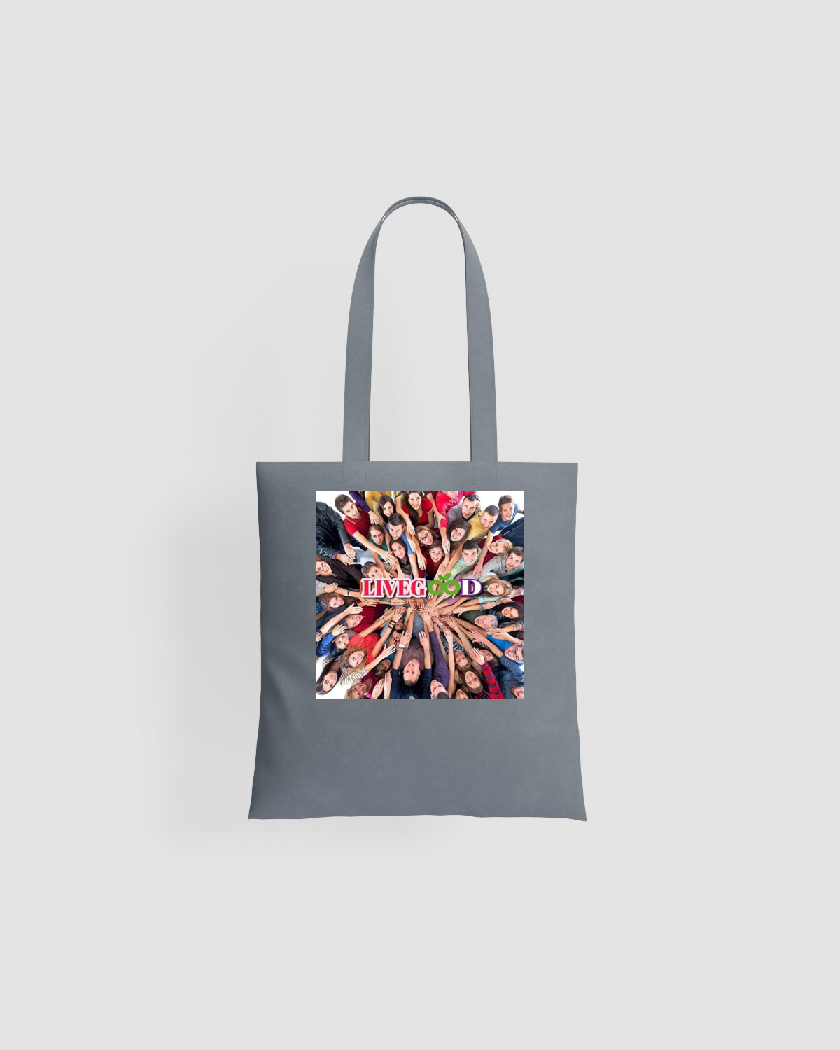 viper-89 Tote bag, customizable, 100% cotton, unisex, Greyproduct image