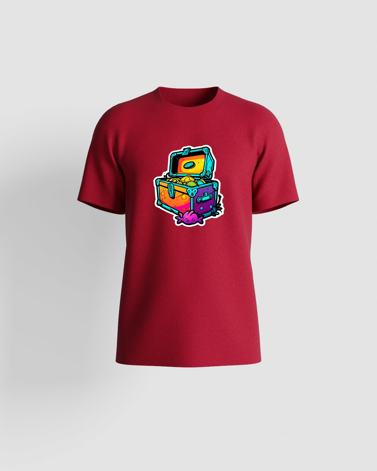 Treasure T-shirt, customizable, 100% cotton, unisex, Redproduct image