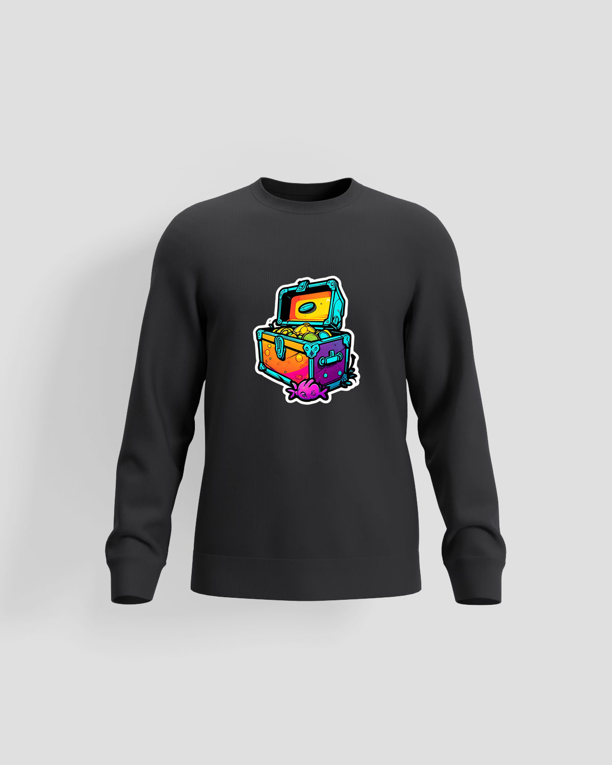 Treasure Hoodie, customizable, 80% cotton, Blackproduct image