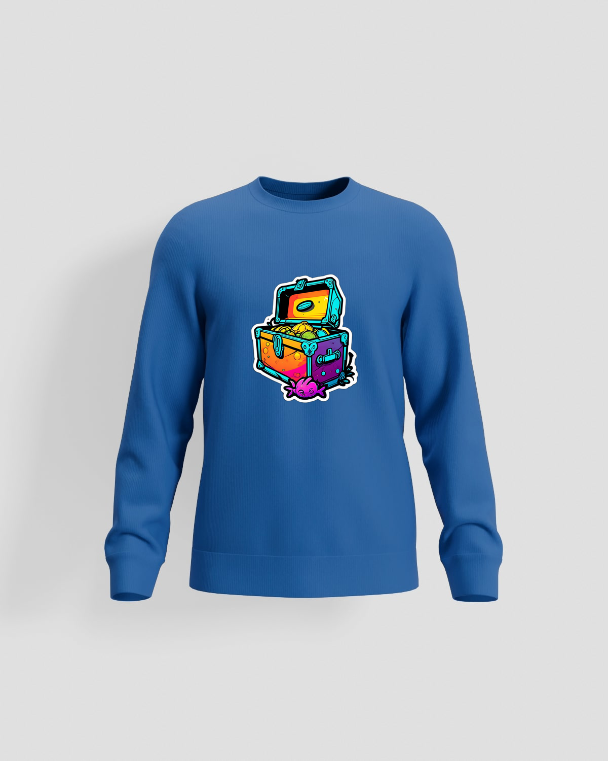 Treasure Hoodie, customizable, 80% cotton, Blueproduct image