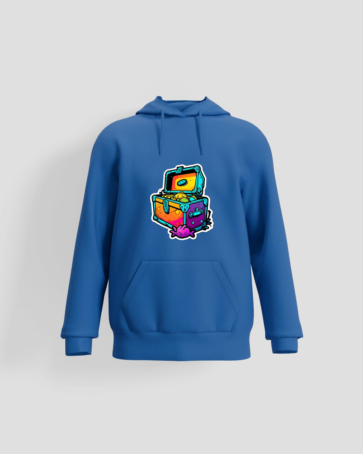 Treasure Hoodie, customizable, 80% cotton, Blueproduct image