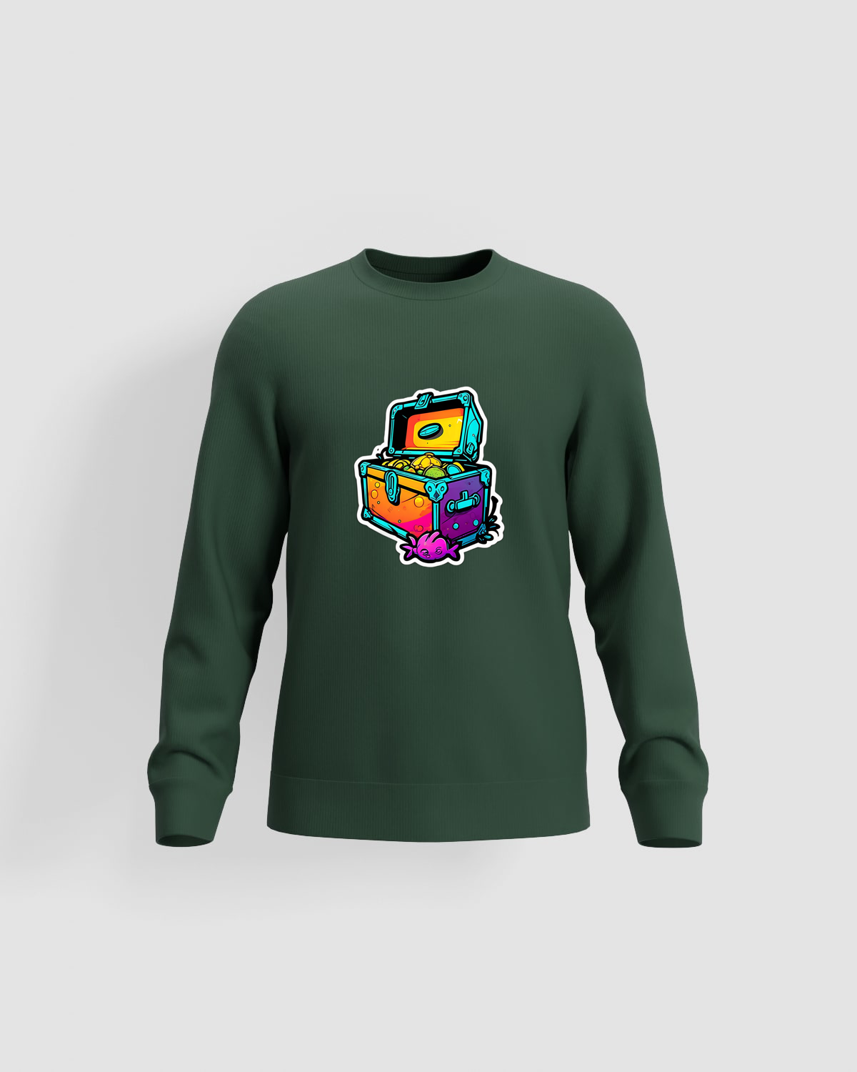 Treasure Hoodie, customizable, 80% cotton, Greenproduct image