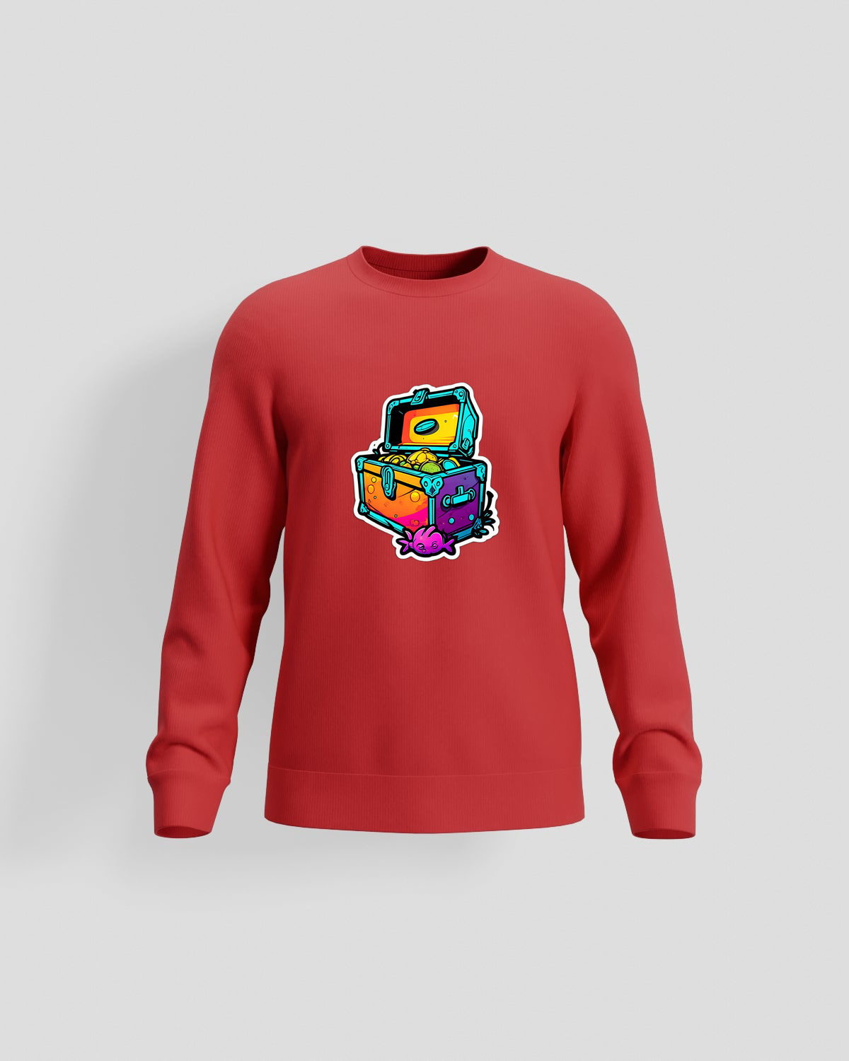 Treasure Hoodie, customizable, 80% cotton, Redproduct image