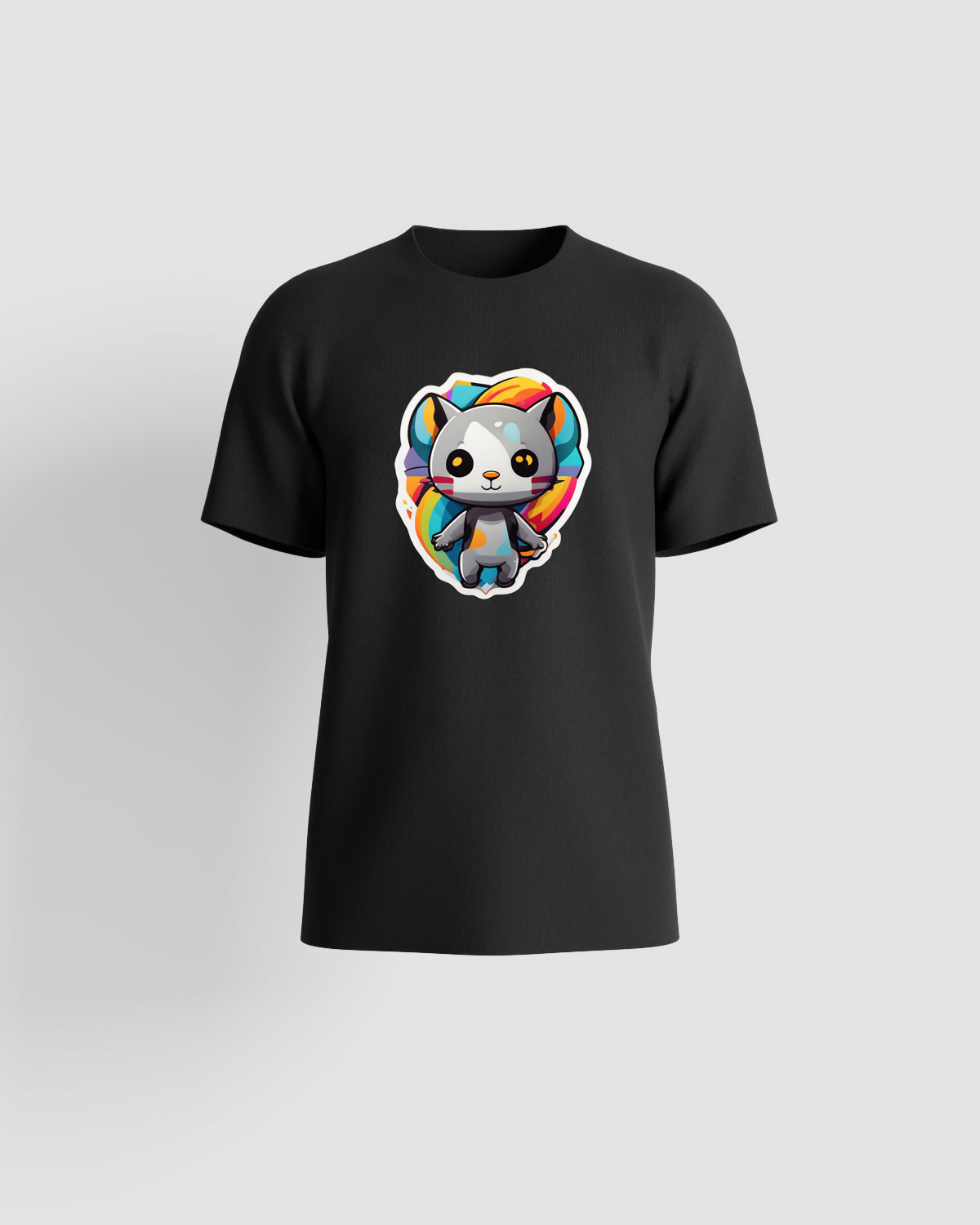 Treasure T-SHIRTS Kawaii Cat with Neon Glowproduct image