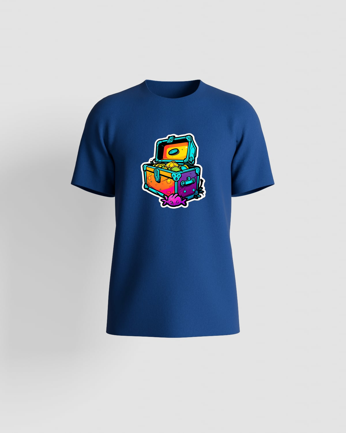 Treasure T-shirt, customizable, 100% cotton, unisex, Blueproduct image