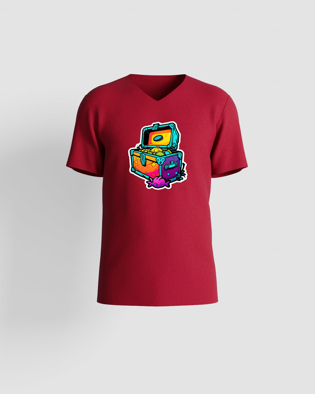 Treasure T-shirt, customizable, 100% cotton, unisex, Redproduct image