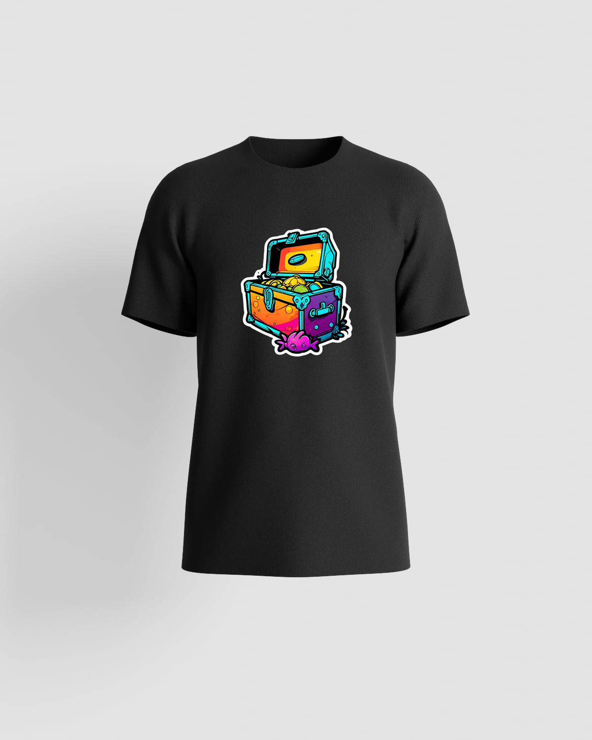 Treasure T-shirt, customizable, 100% cotton, unisex, Blackproduct image