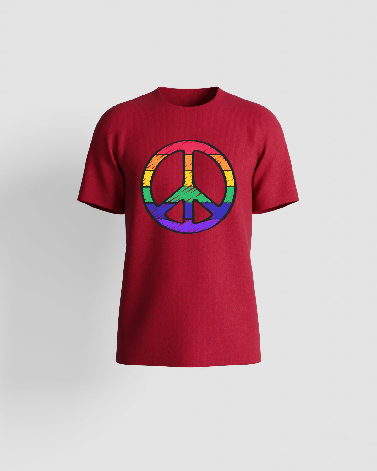 Blackbird-Art T-shirt personalizzabile 100% Cotone Unisex Rossoproduct image