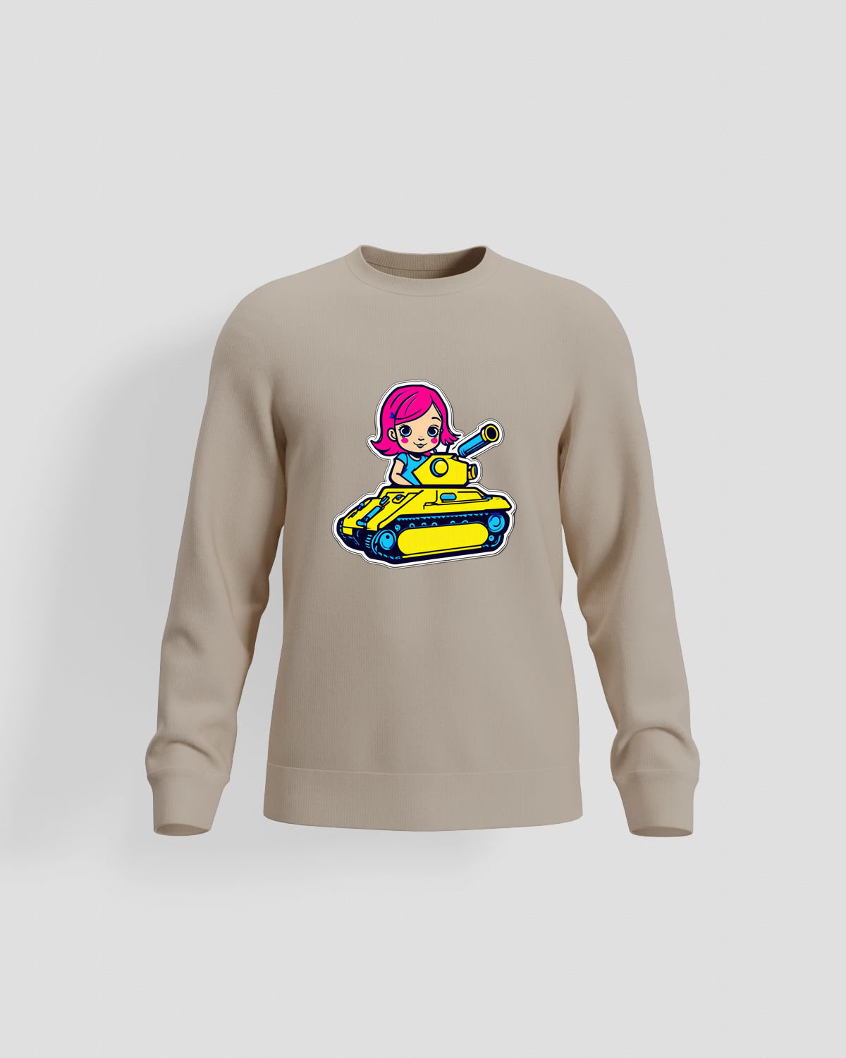 Blackbird-Art Felpa personalizzabile 80% cotone Beigeproduct image