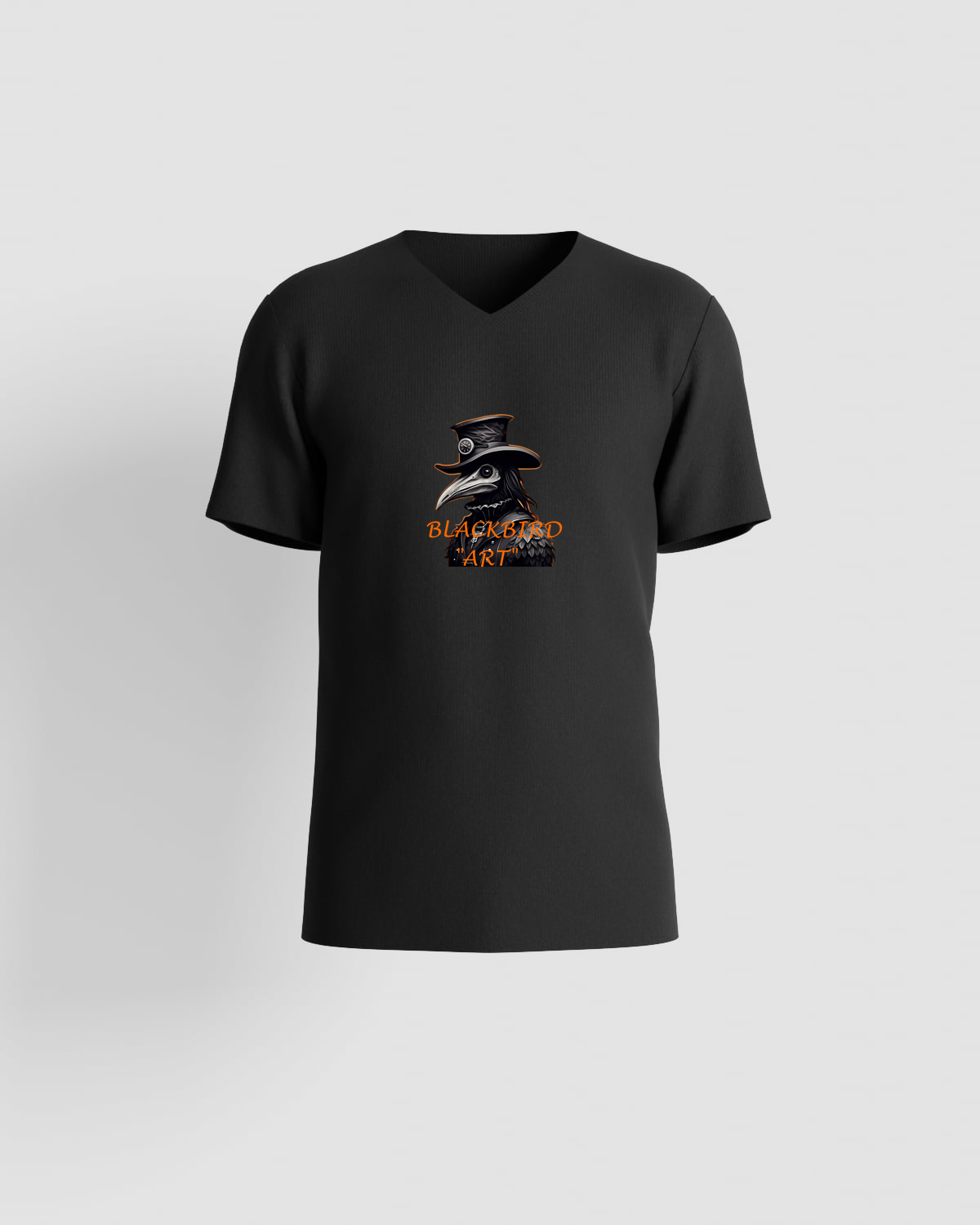 Blackbird-Art T-shirt personalizzabile 100% Cotone Unisex Neroproduct image