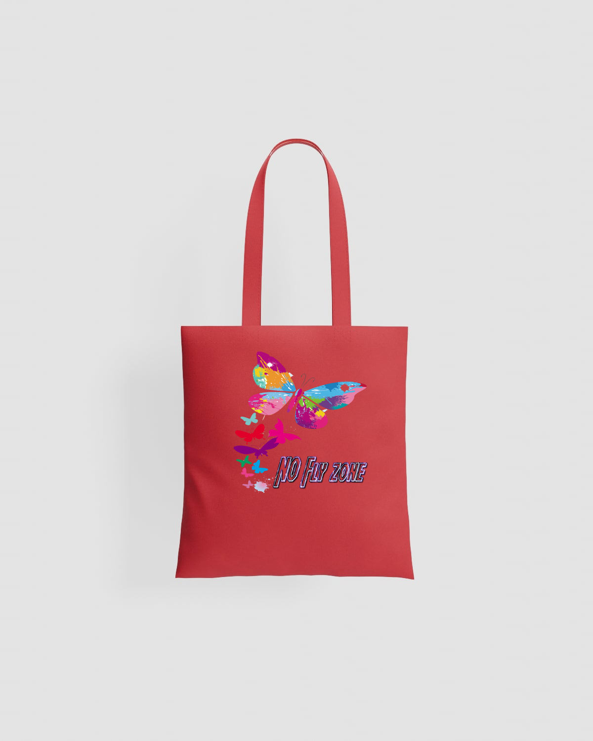 Blackbird-Art Tote bag personalizzabile 100% cotone Rossoproduct image