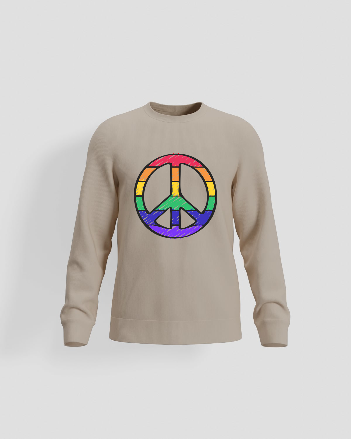 Blackbird-Art Felpa personalizzabile 80% cotone Beigeproduct image