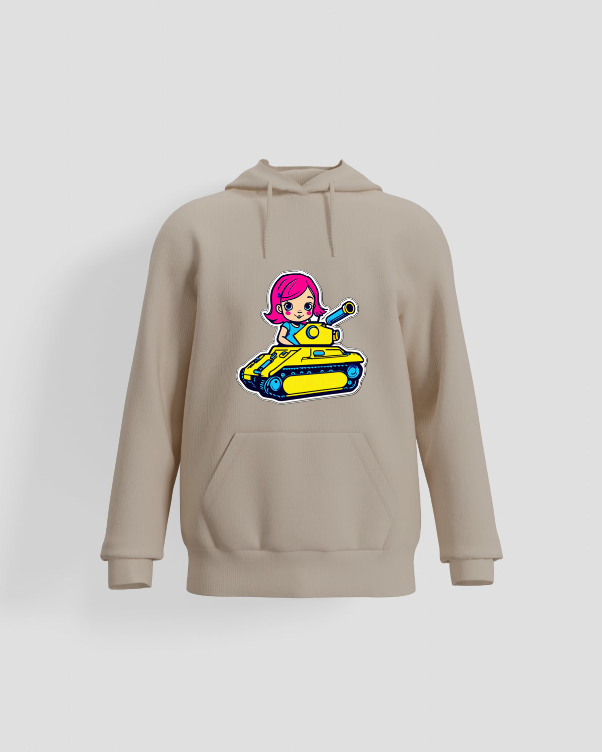 Blackbird-Art Felpa personalizzabile 80% cotone Beigeproduct image