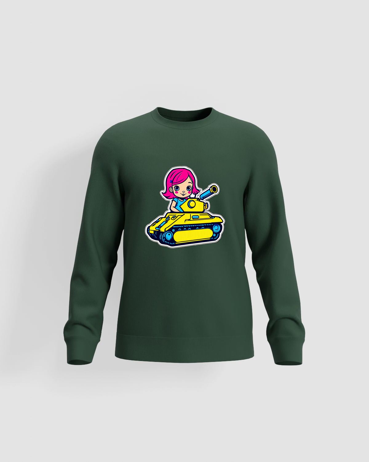 Blackbird-Art Felpa personalizzabile 80% cotone Verdeproduct image