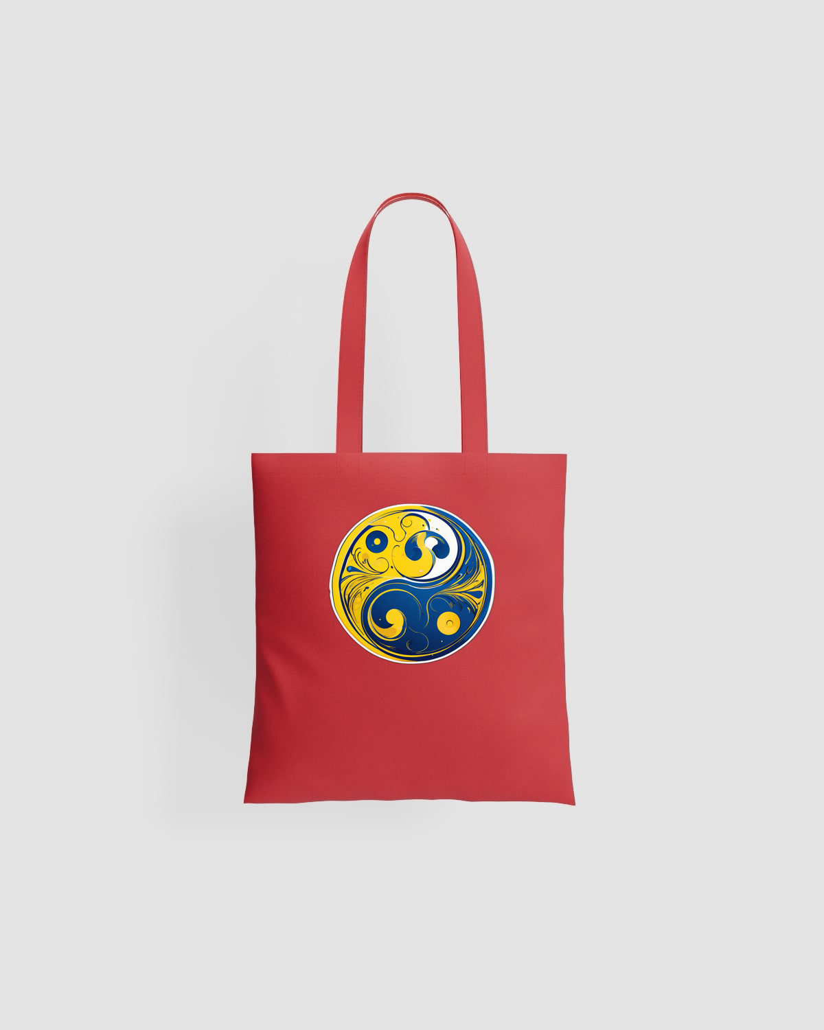 Blackbird-Art Tote bag personalizzabile 100% cotone Rossoproduct image