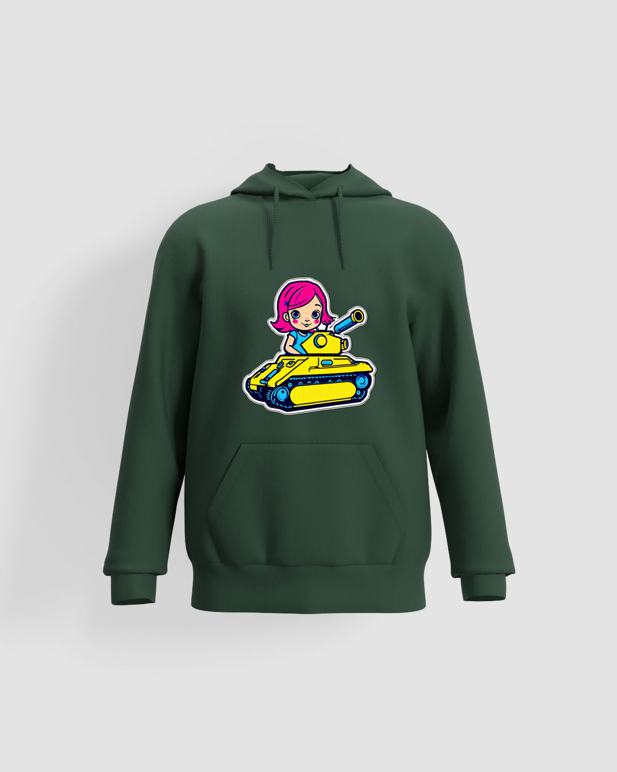 Blackbird-Art Felpa personalizzabile 80% cotone Verdeproduct image