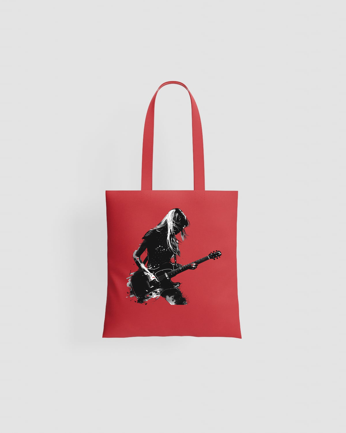 Blackbird-Art Tote bag personalizzabile 100% cotone Rossoproduct image