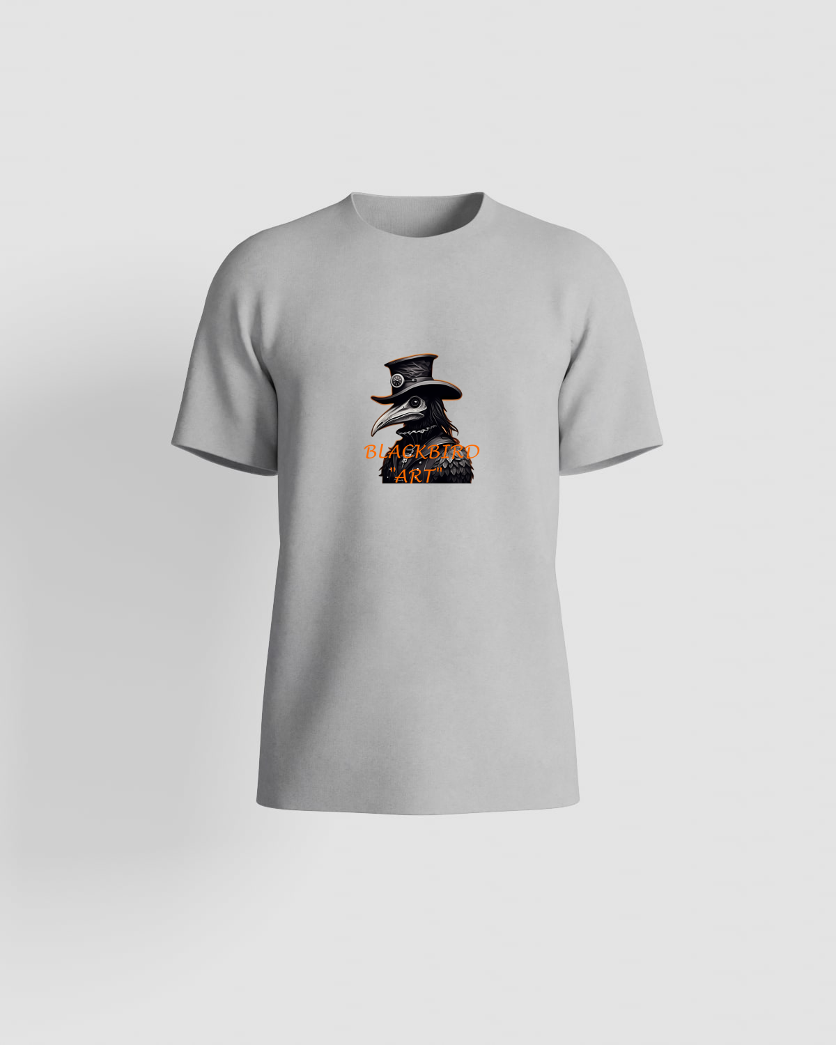 Blackbird-Art T-shirt personalizzabile 100% Cotone Unisex Grigioproduct image