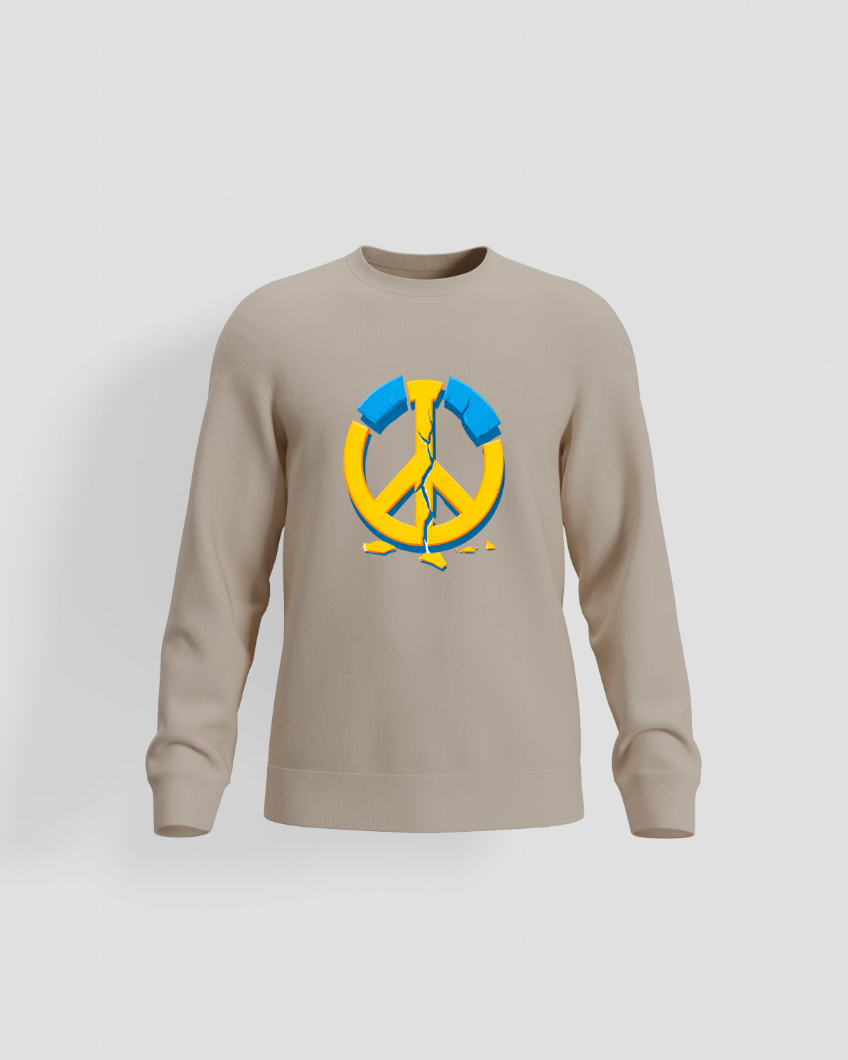 Blackbird-Art Felpa personalizzabile 80% cotone Beigeproduct image