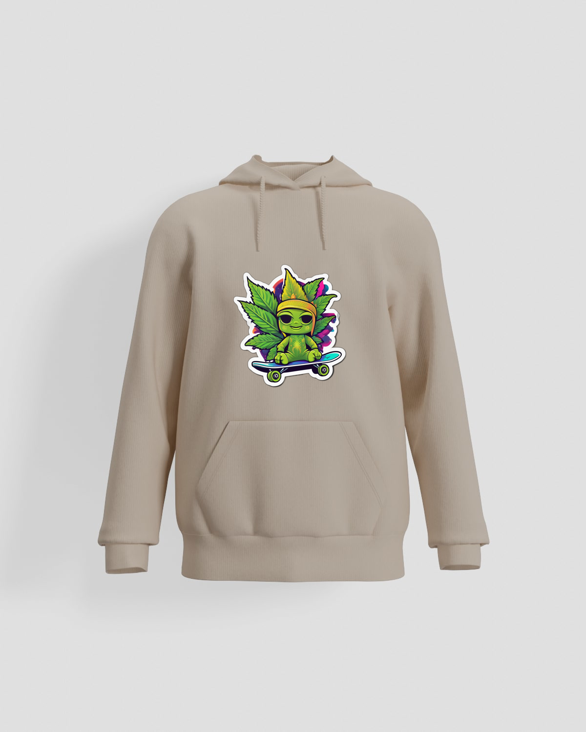 Weedcraft Green Sweatshirt Skate Leafproduct image