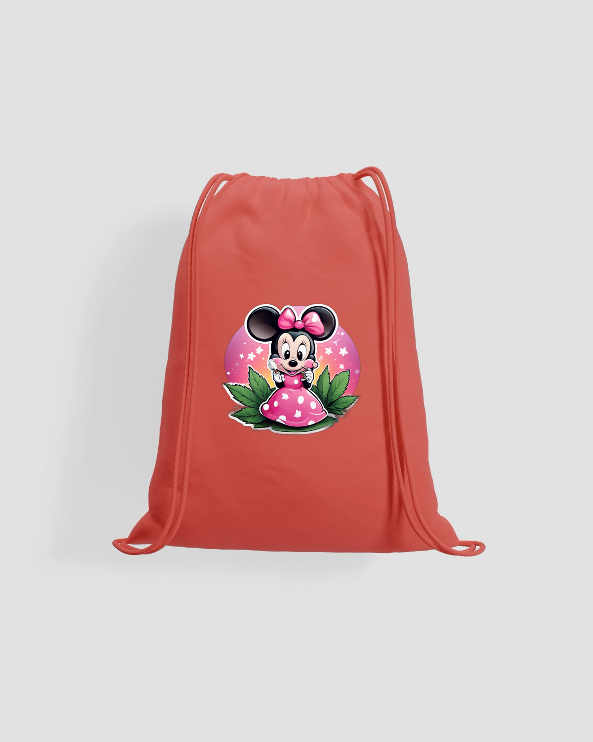 Weedcraft Pink Minnie Mouse Drawstring Bagproduct image