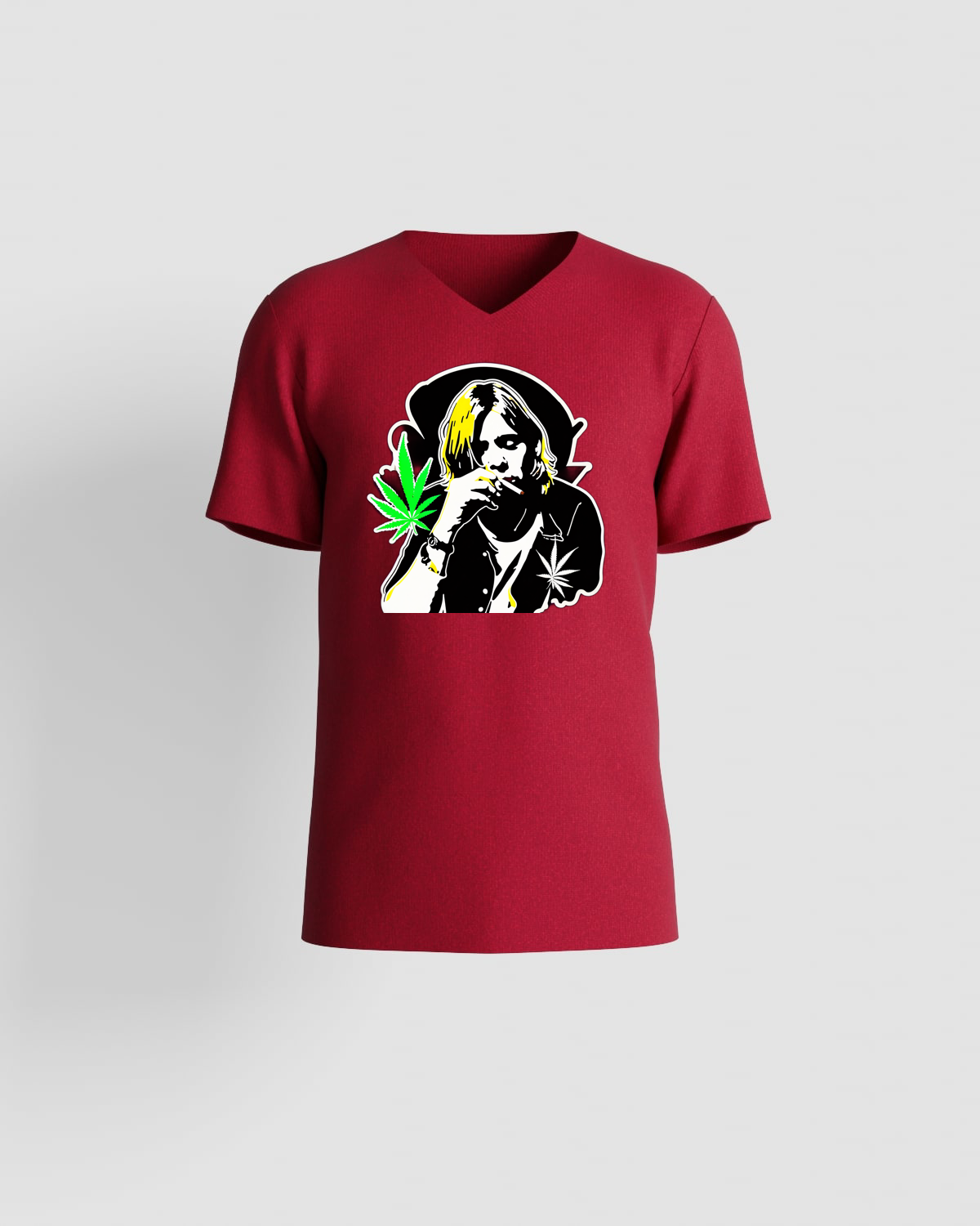 Weedcraft Black Grunge Marijuana T-Shirtproduct image