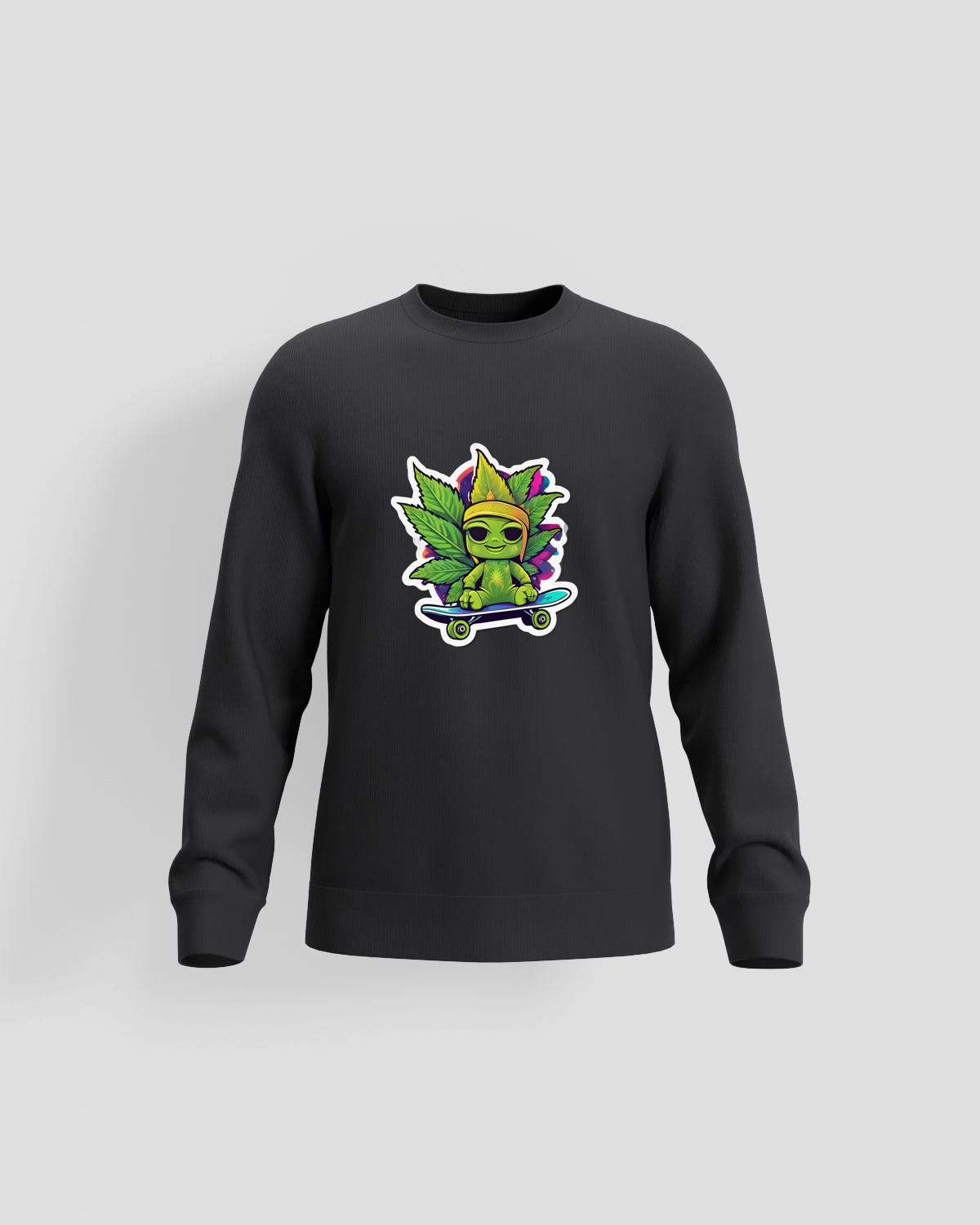 Weedcraft Green Helmeted Leaf Sweatshirtproduct image
