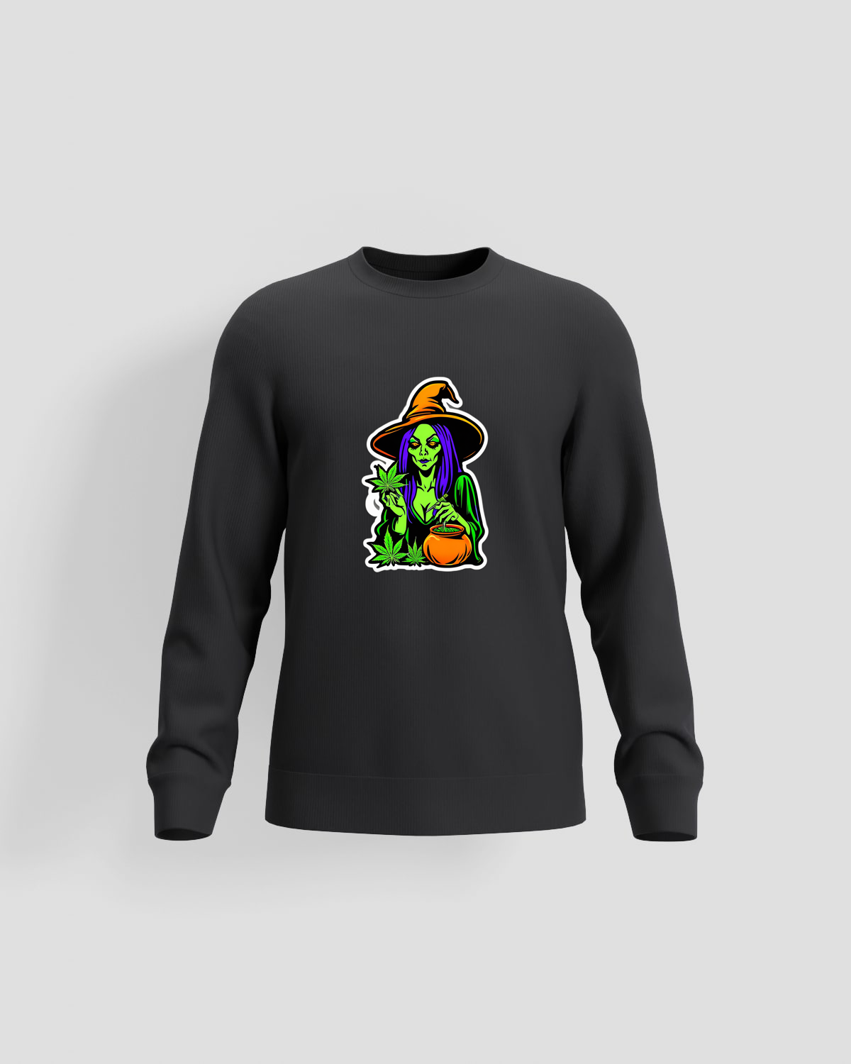 Weedcraft Sweatshirt Green Witch Brewing Cannabis Magicproduct image