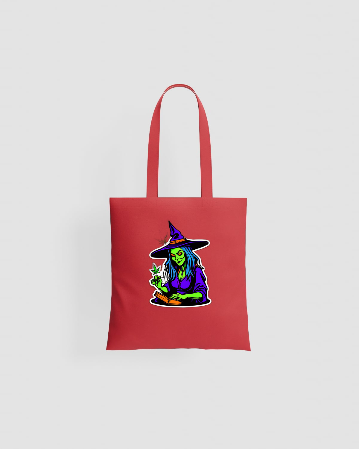 Weedcraft Witchy Green Cannabis Tote Bagproduct image