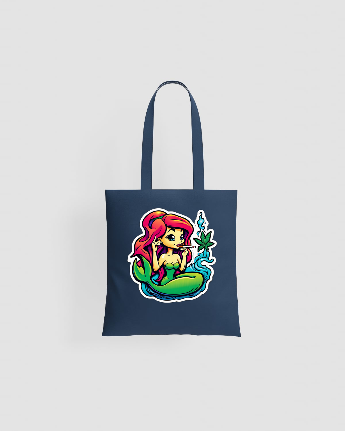 Weedcraft Tote bag, customizable, 100% cotton, unisex, Blueproduct image