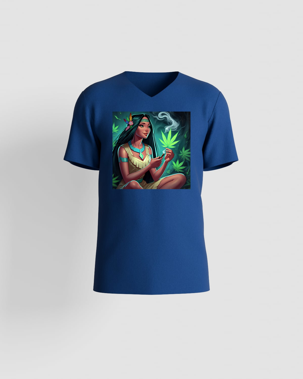 Weedcraft T-shirt, customizable, 100% cotton, unisex, Blueproduct image