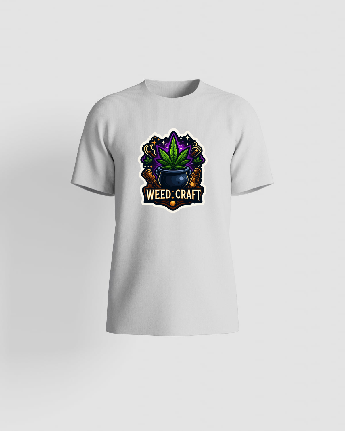 Weedcraft T-shirt, customizable, 100% cotton, unisex, Whiteproduct image