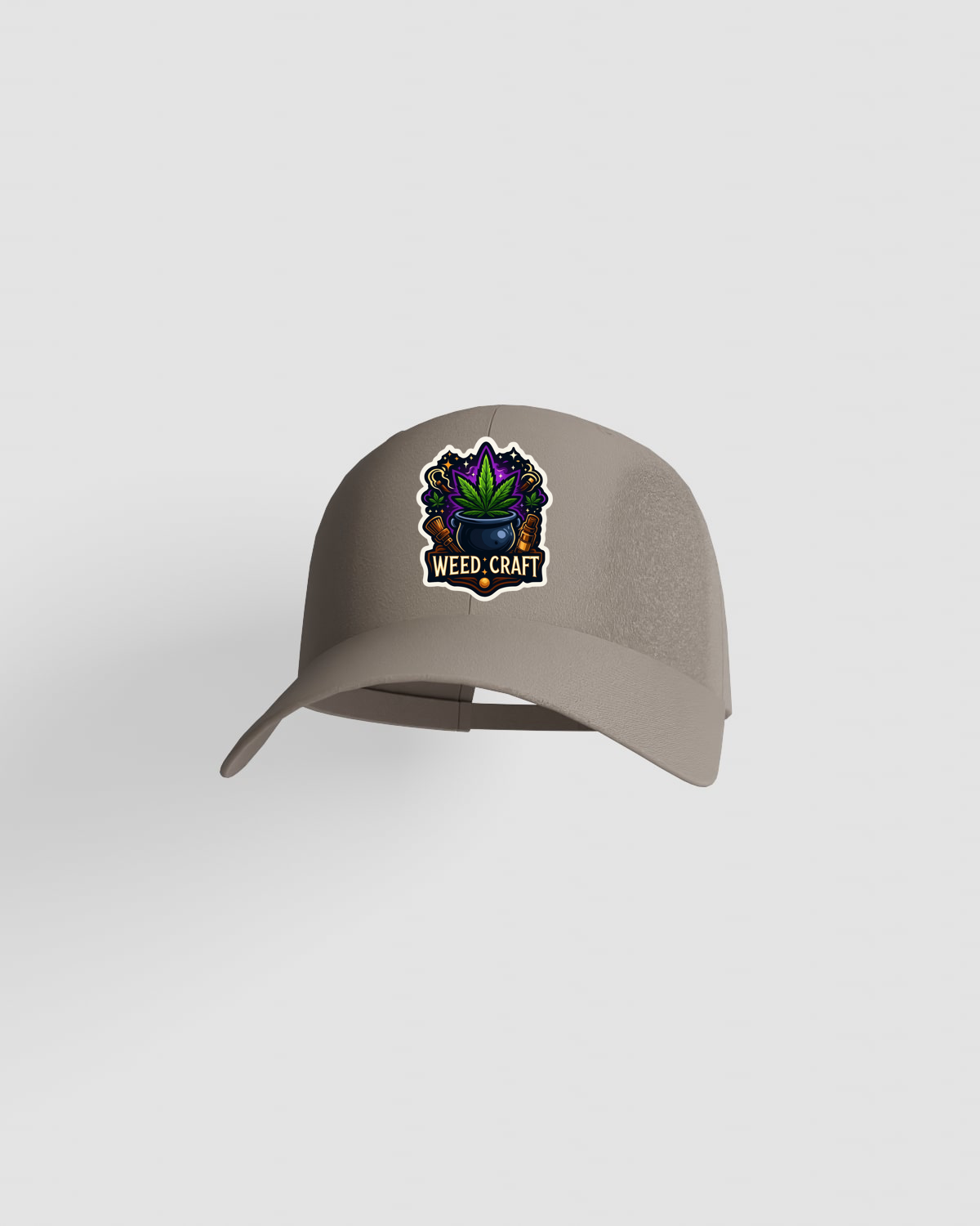 Weedcraft Cap, customizable, 100% cotton, unisex, Kakiproduct image