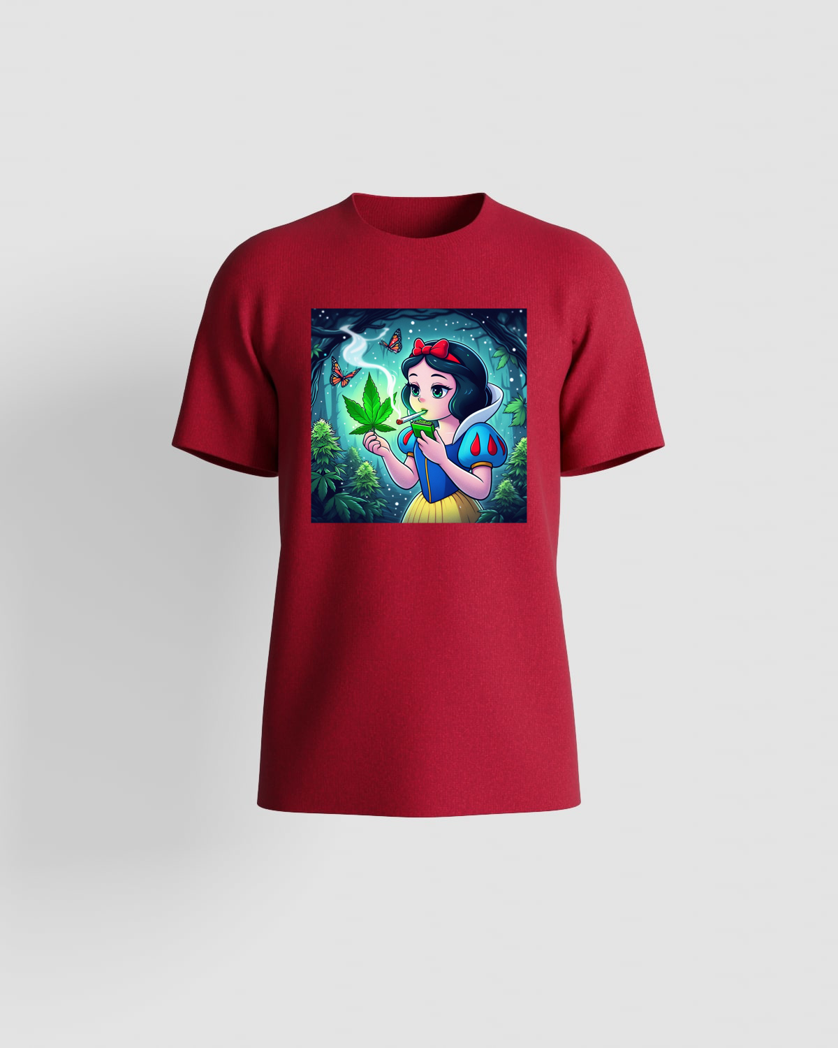 Weedcraft T-shirt, customizable, 100% cotton, unisex, Redproduct image