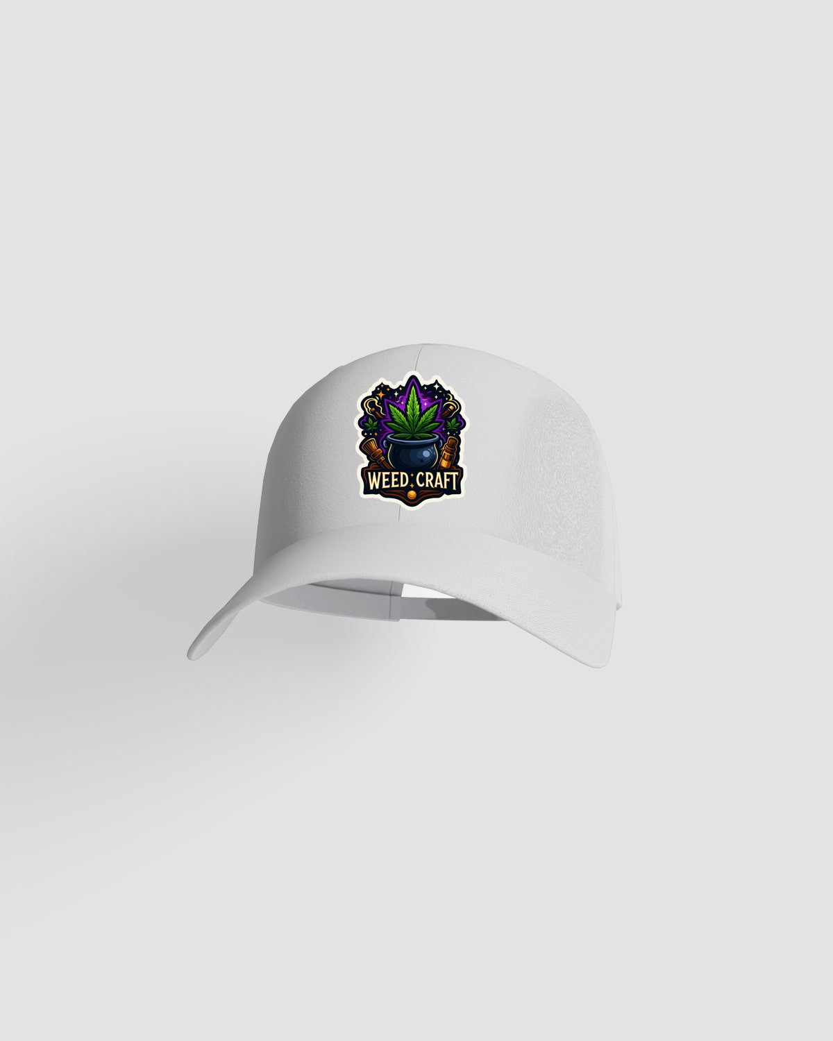 Weedcraft Cap, customizable, 100% cotton, unisex, Whiteproduct image