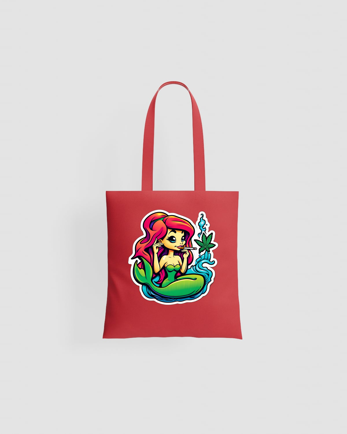 Weedcraft Tote bag, customizable, 100% cotton, unisex, Redproduct image