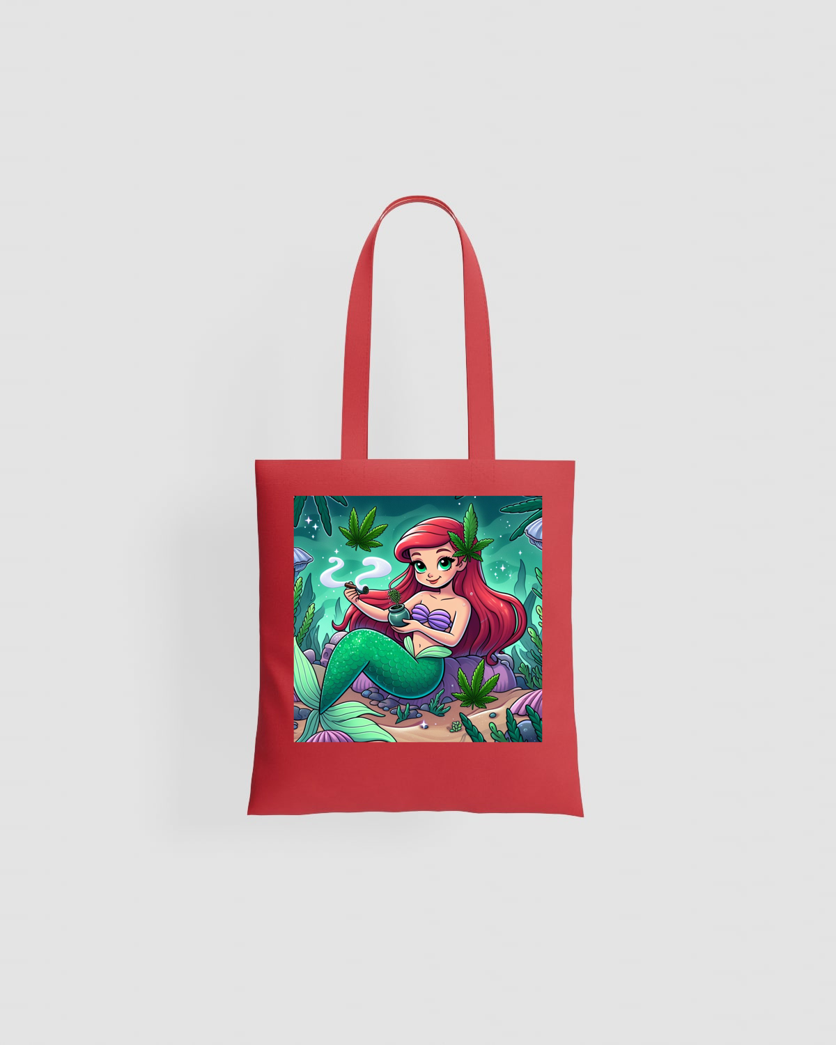Weedcraft Tote bag, customizable, 100% cotton, unisex, Redproduct image