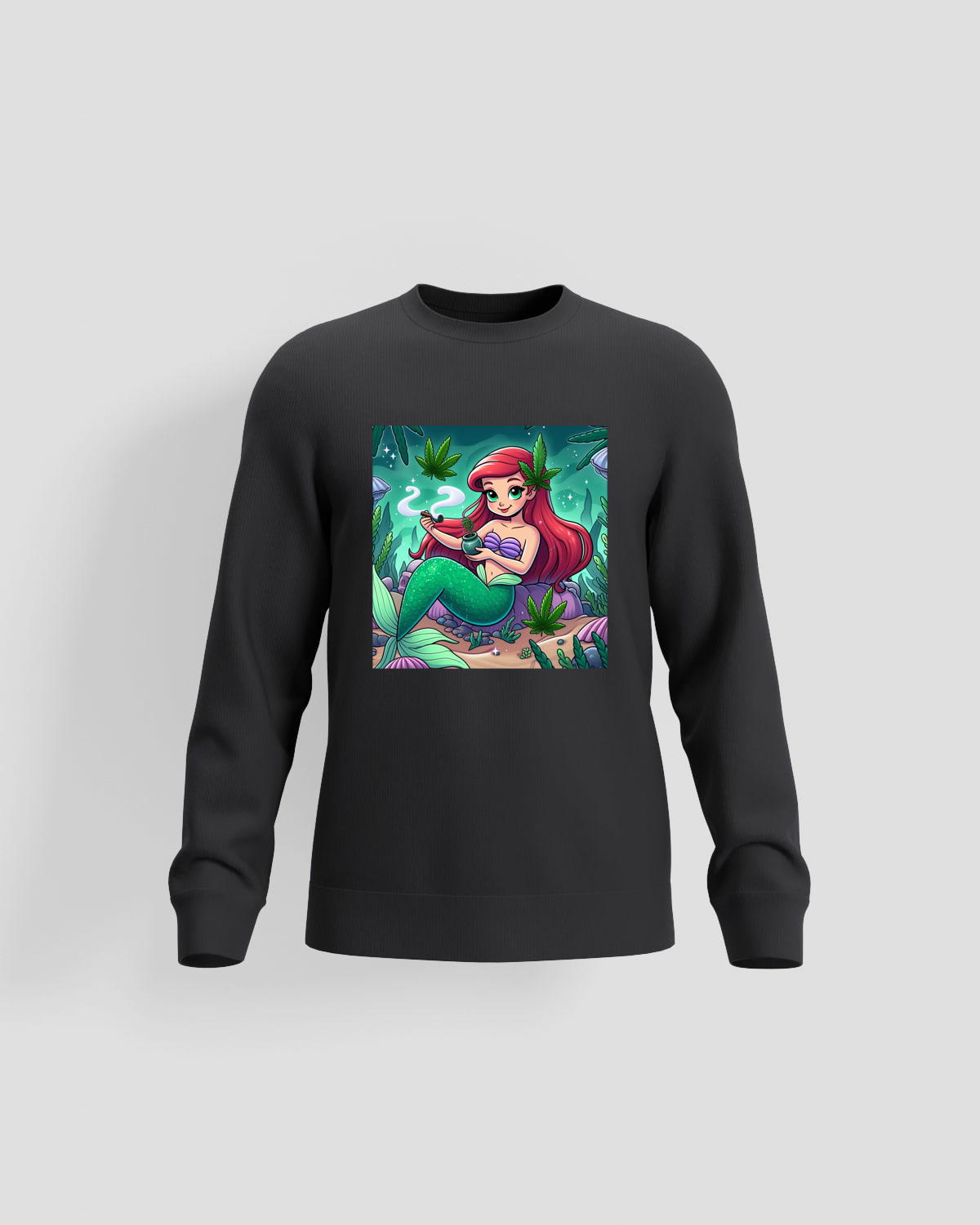 Weedcraft Hoodie, customizable, 80% cotton, Blackproduct image