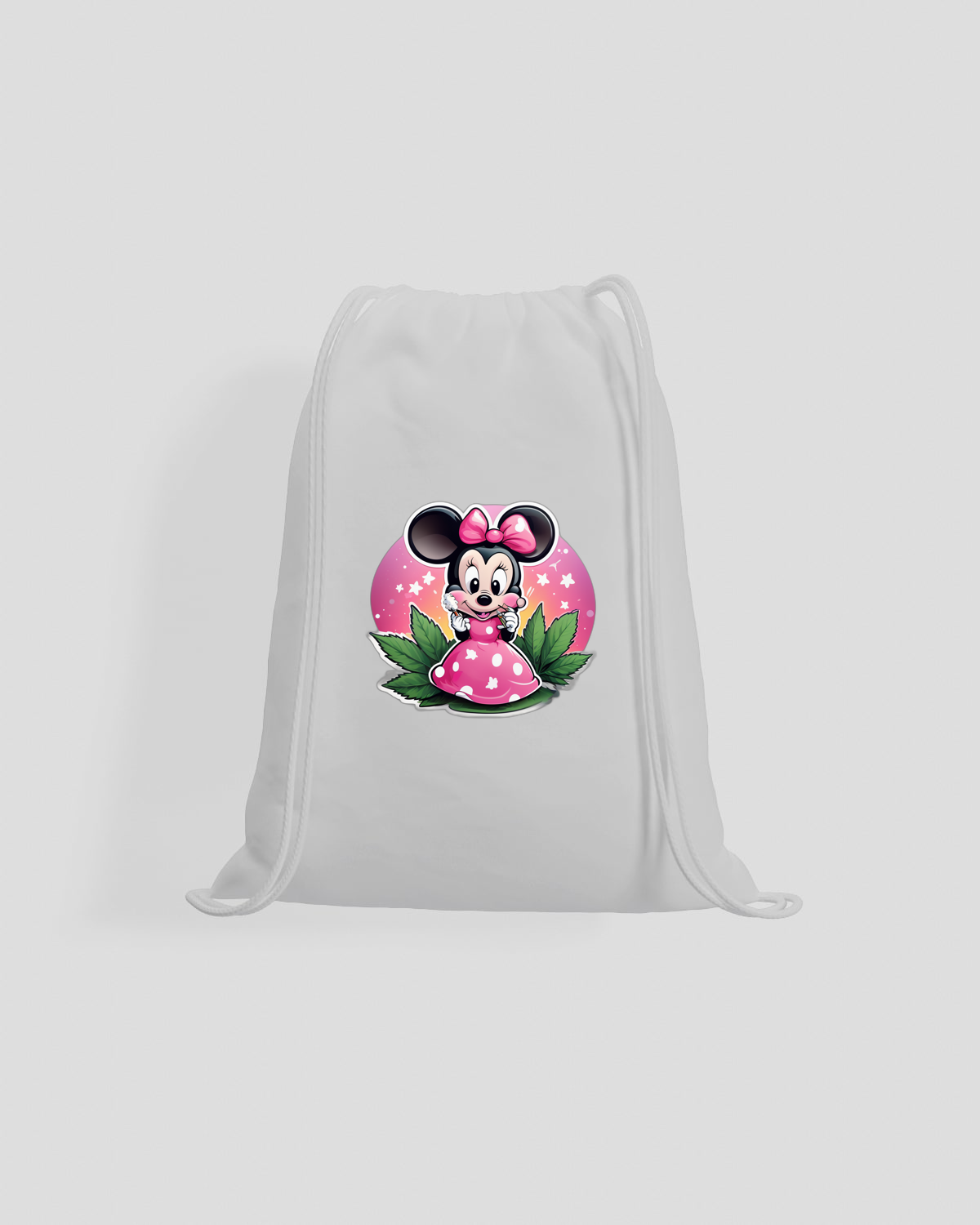 Weedcraft Pink Minnie Mouse Drawstring Bagproduct image