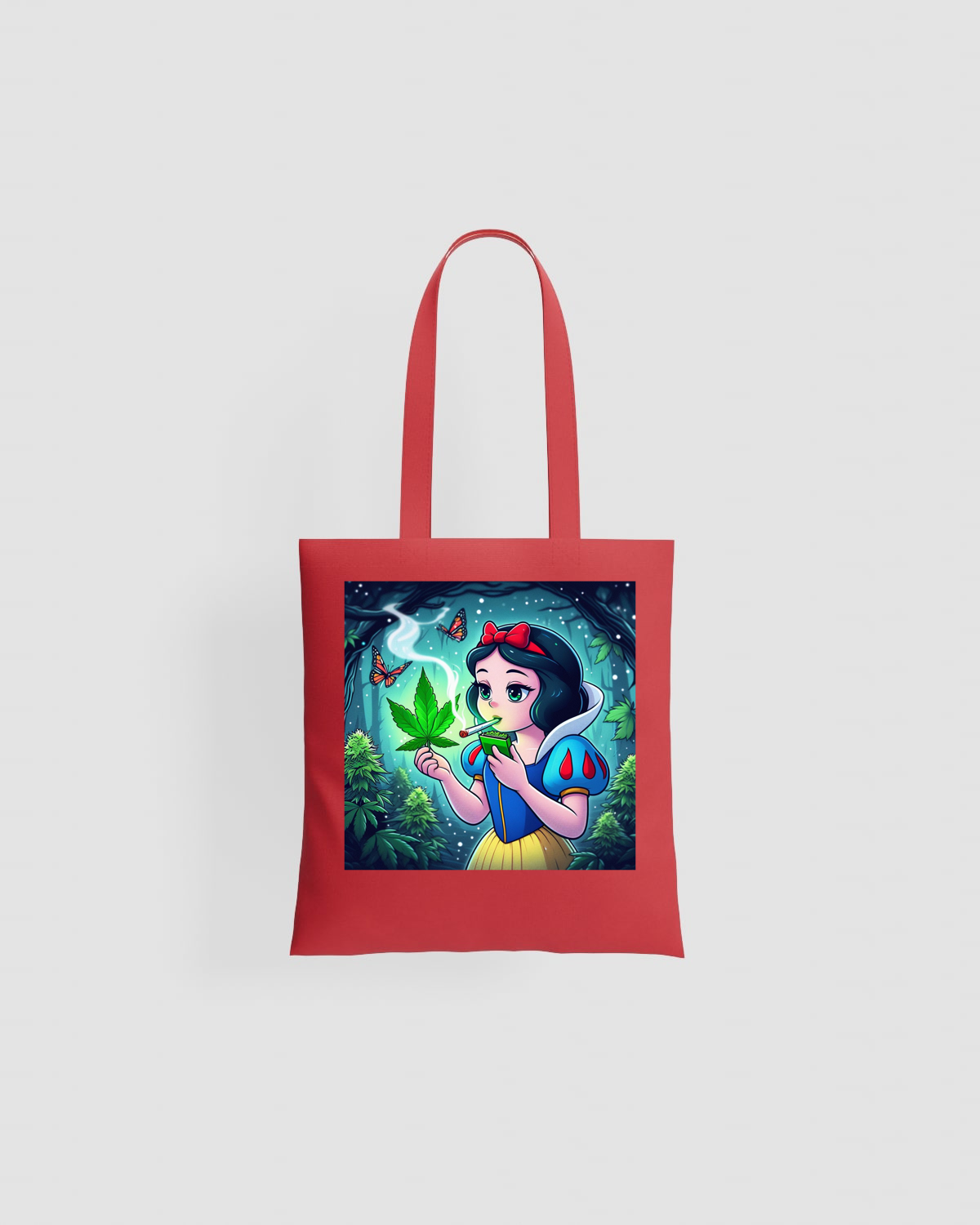 Weedcraft Tote bag, customizable, 100% cotton, unisex, Redproduct image