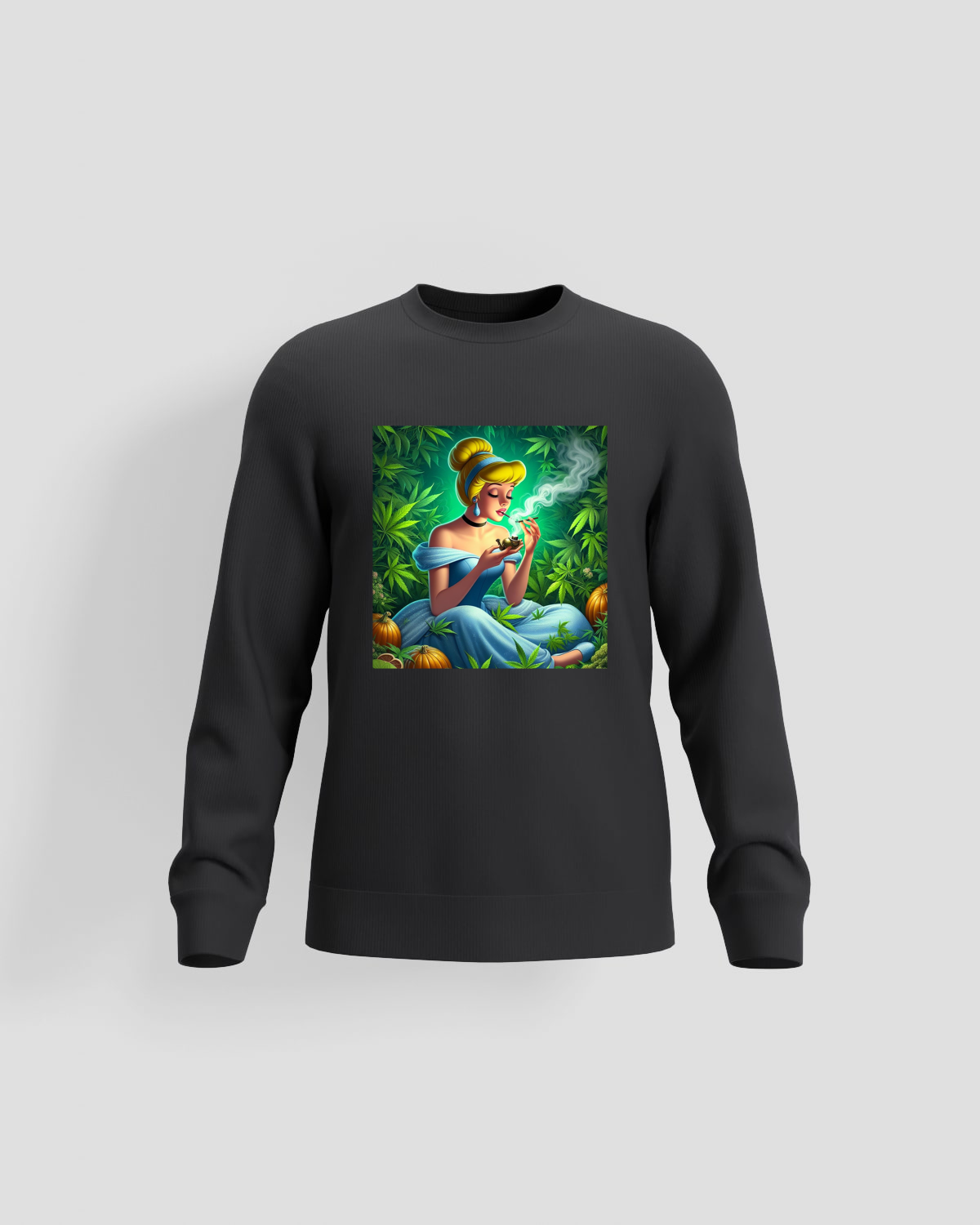 Weedcraft Hoodie, customizable, 80% cotton, Blackproduct image