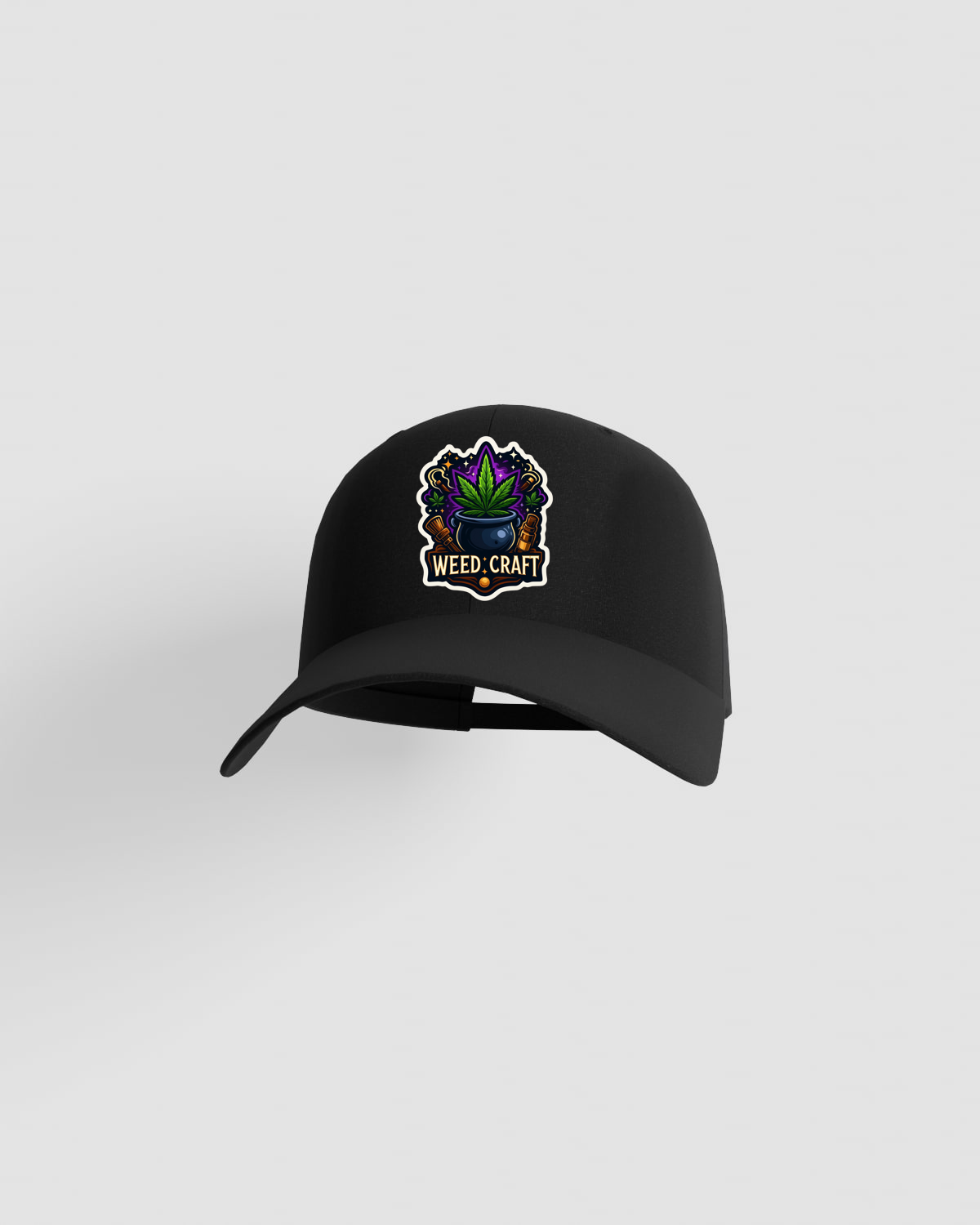 Weedcraft Cap, customizable, 100% cotton, unisex, Blackproduct image