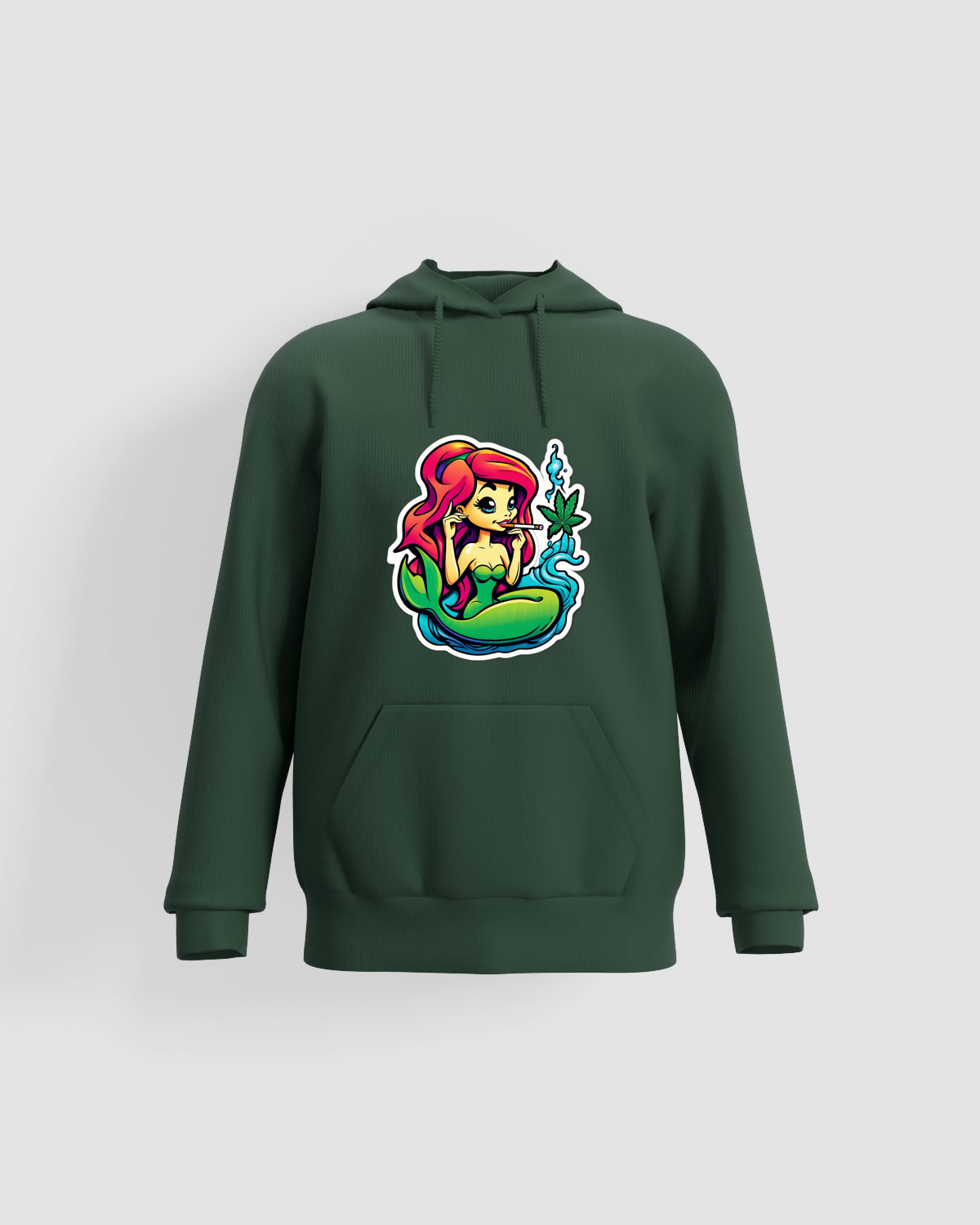 Weedcraft Hoodie, customizable, 80% cotton, Greenproduct image