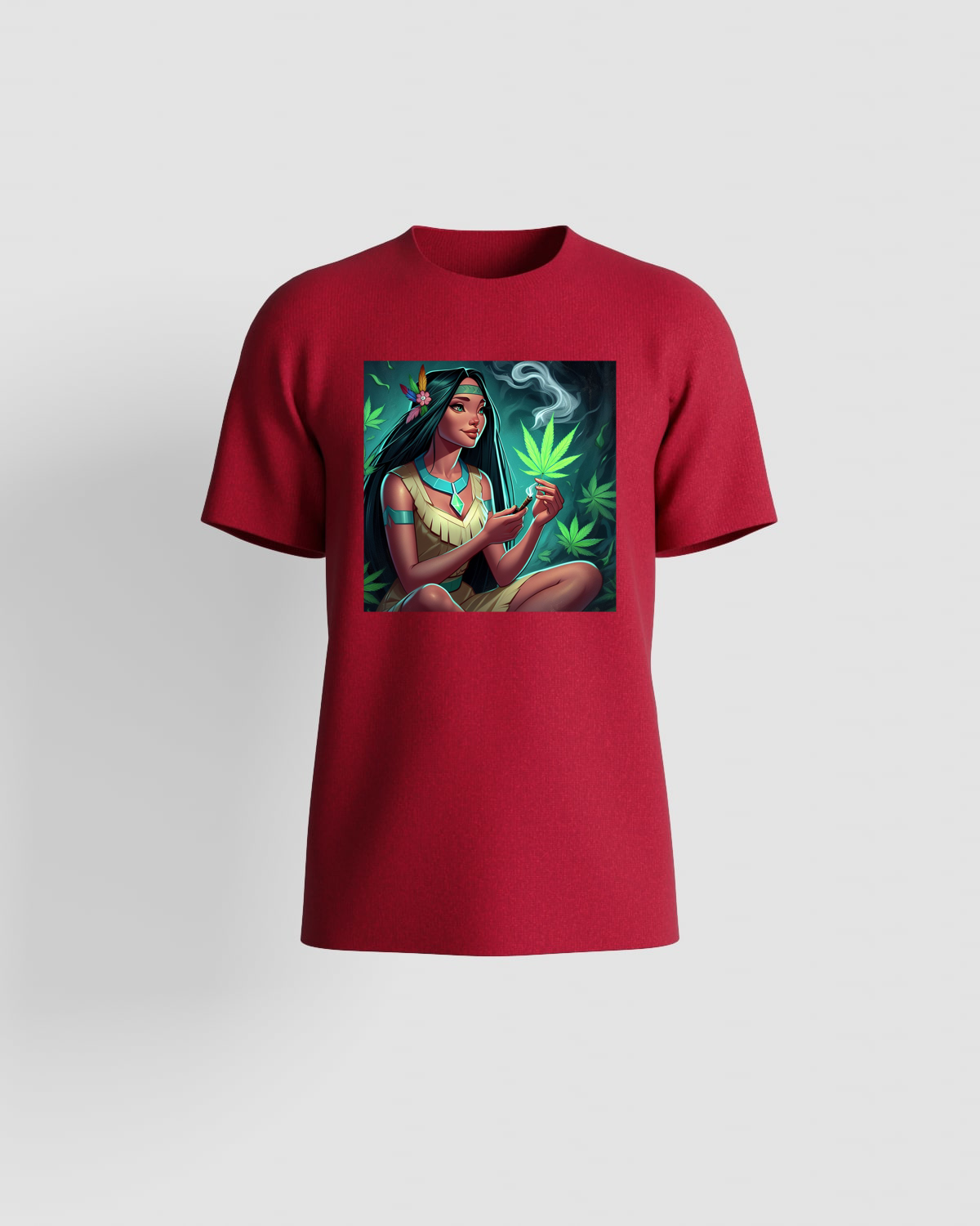 Weedcraft T-shirt, customizable, 100% cotton, unisex, Redproduct image