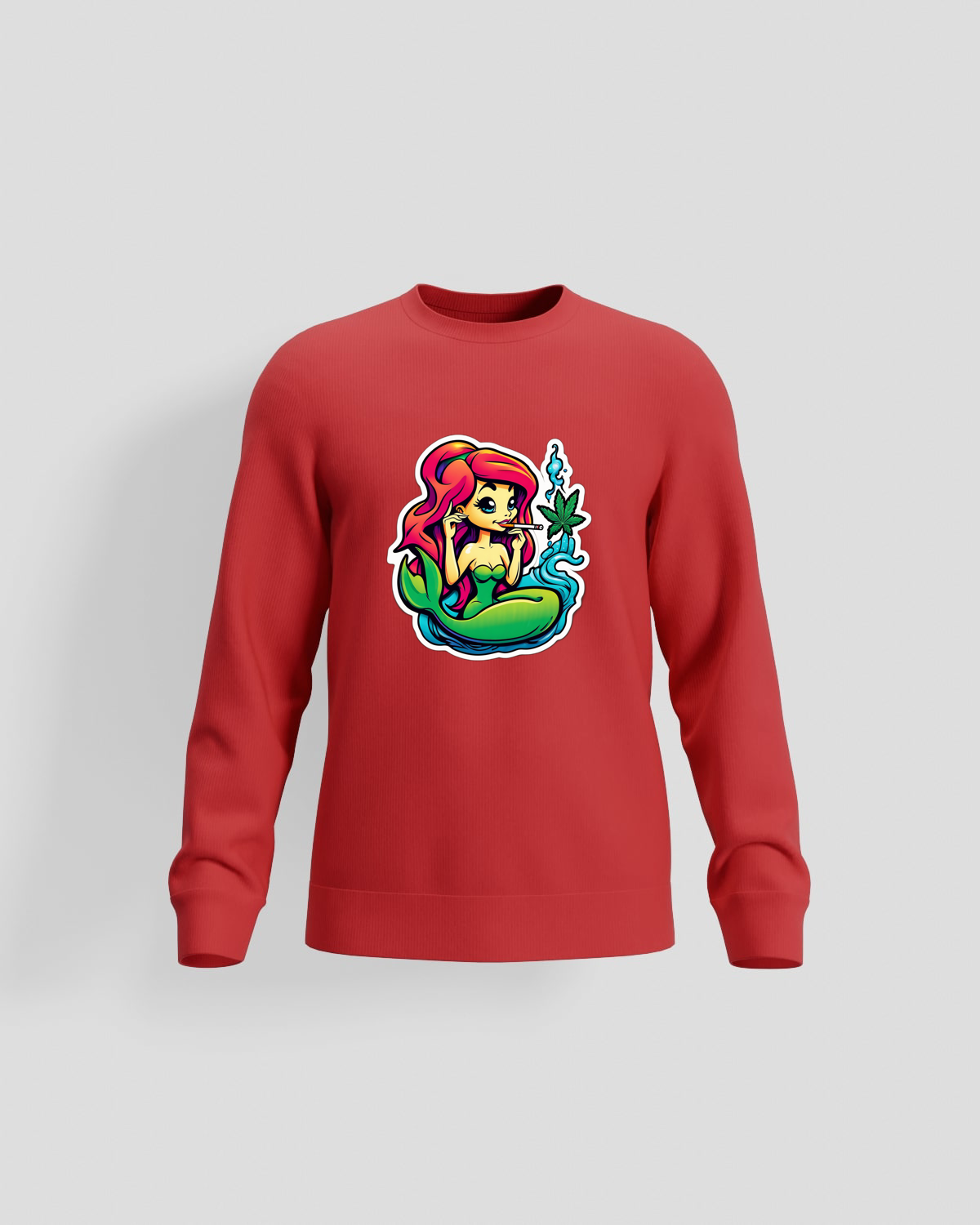 Weedcraft Hoodie, customizable, 80% cotton, Redproduct image