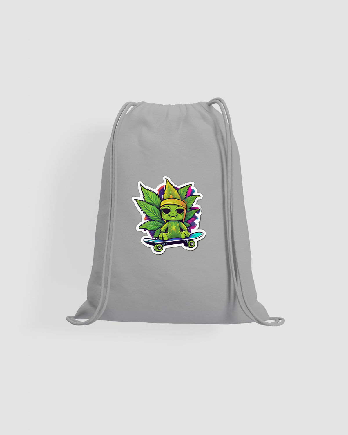 Weedcraft Green Drawstring Bag: Skate Leafproduct image