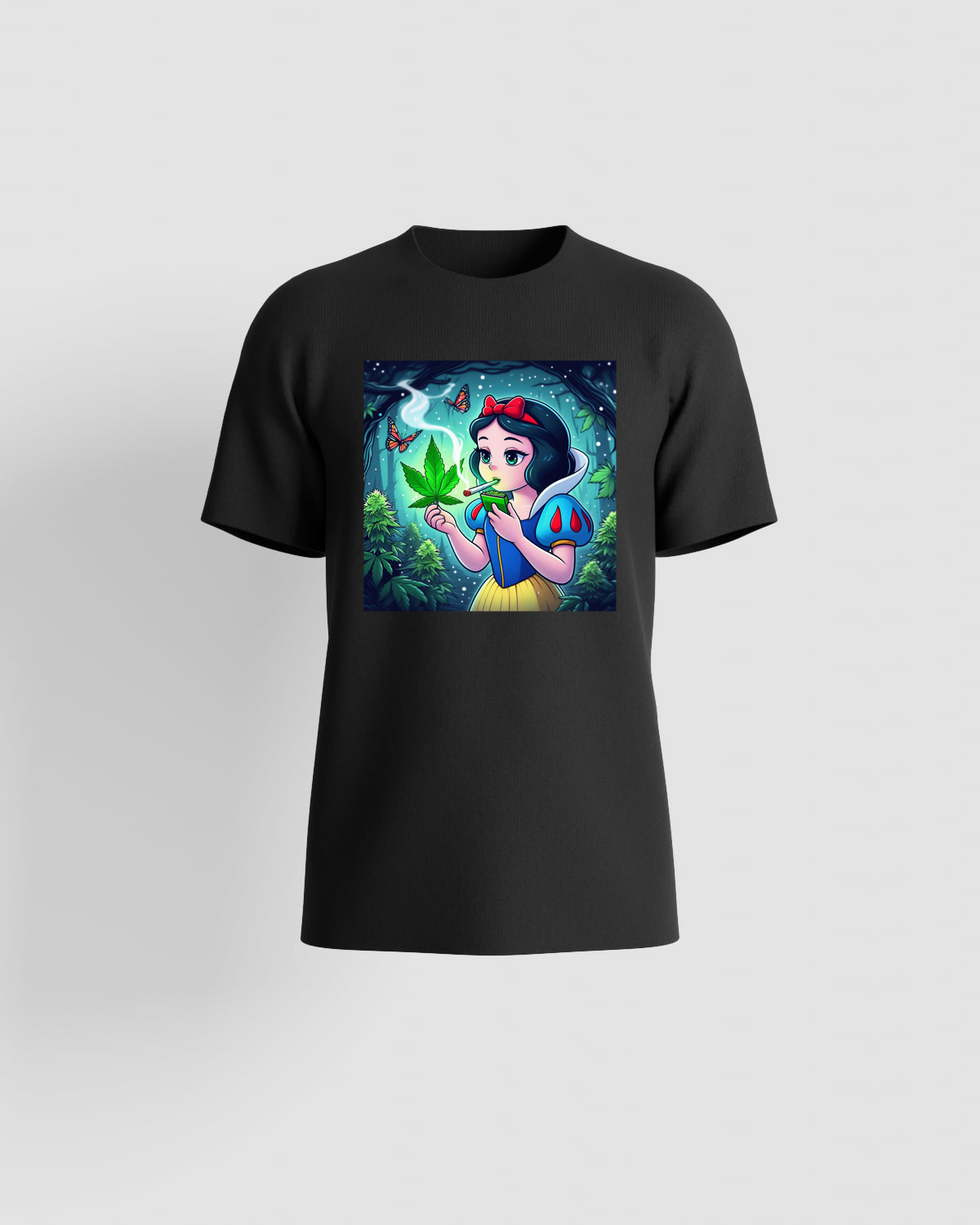 Weedcraft T-shirt, customizable, 100% cotton, unisex, Blackproduct image