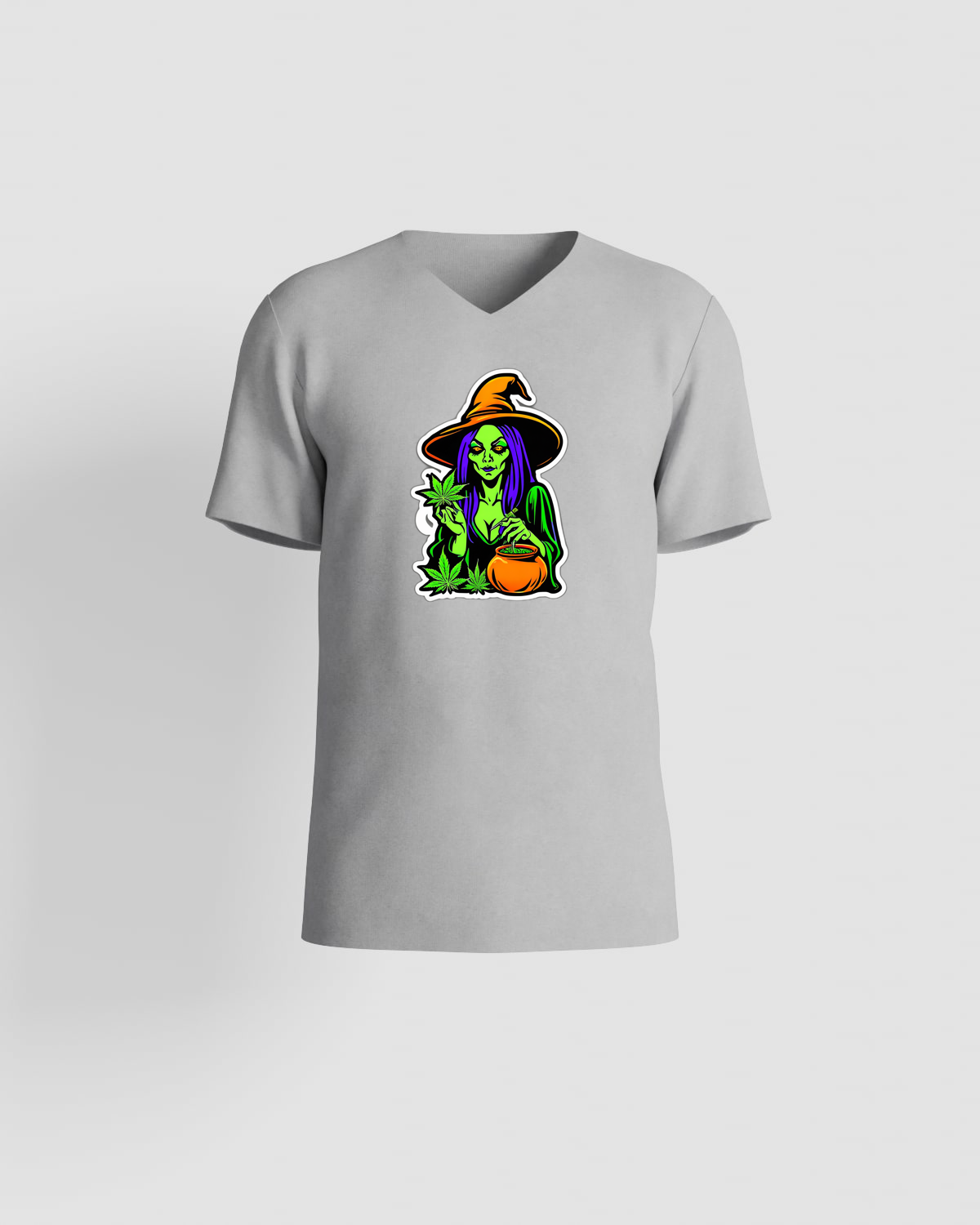 Weedcraft T-shirt Green Witch Cannabis Pot Halloweenproduct image