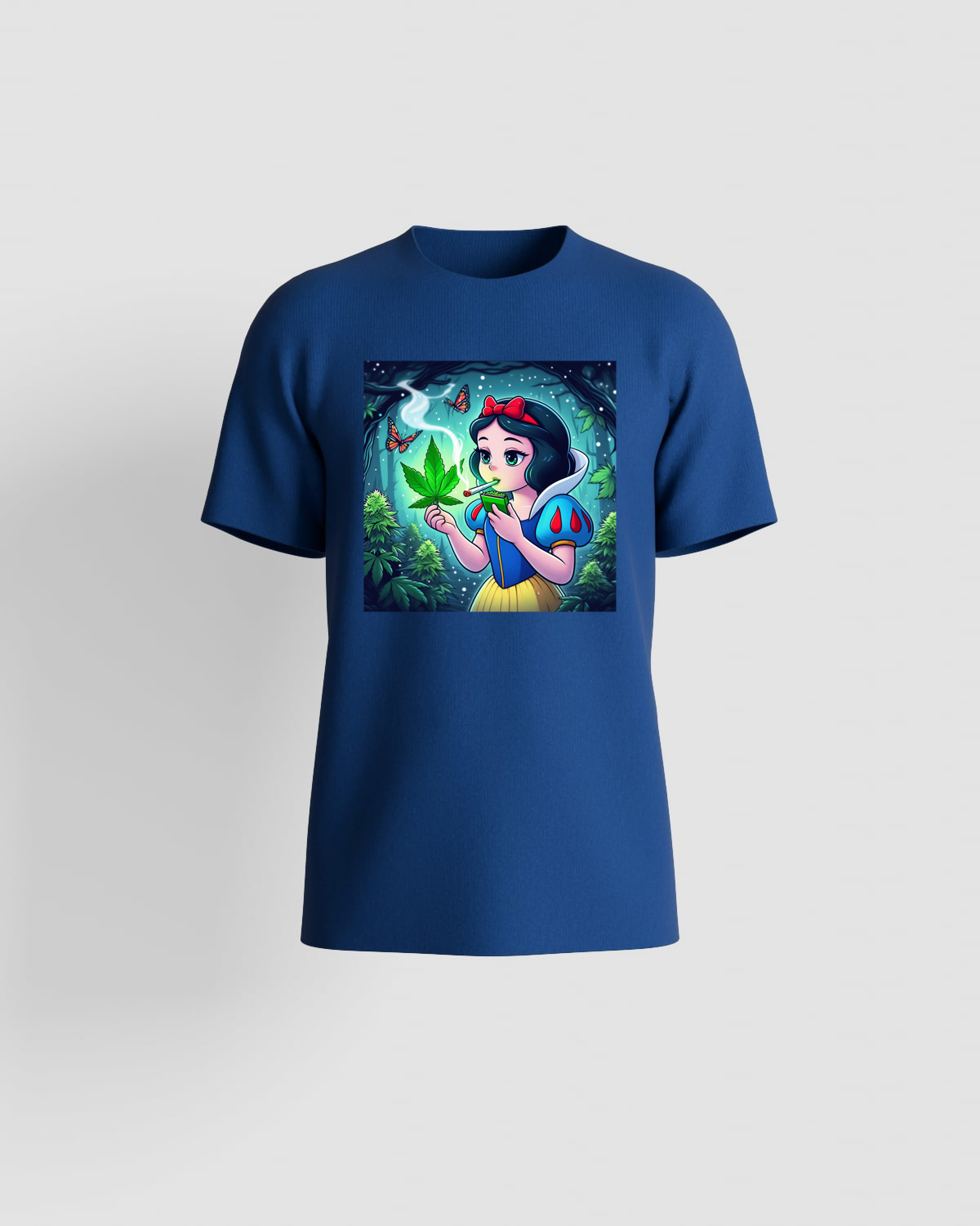 Weedcraft T-shirt, customizable, 100% cotton, unisex, Blueproduct image